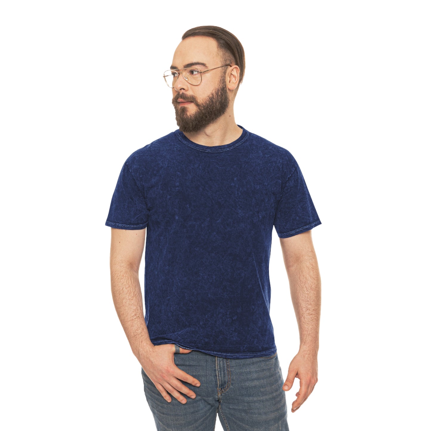 Mineral Wash T-Shirt - AI Photography Mono Tone Design
