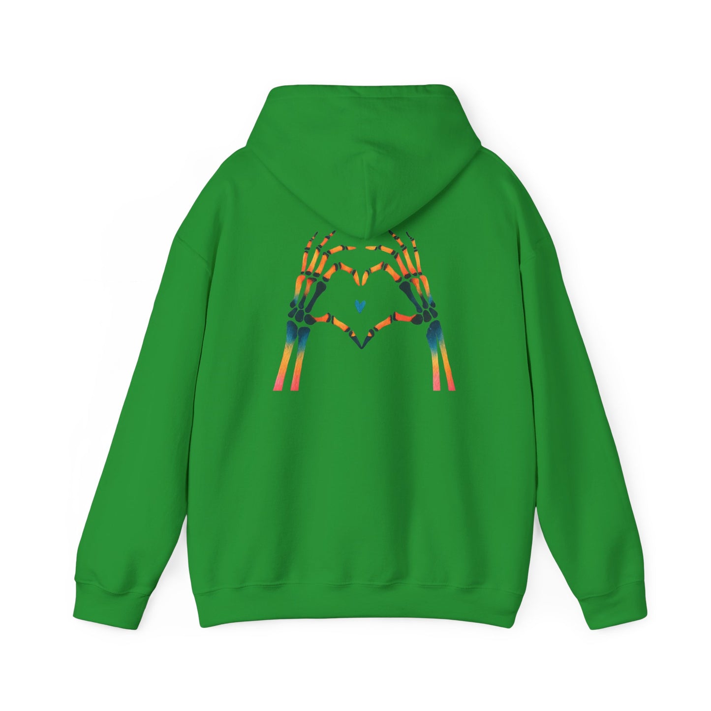 Rainbow Skeleton Heart Hoodie