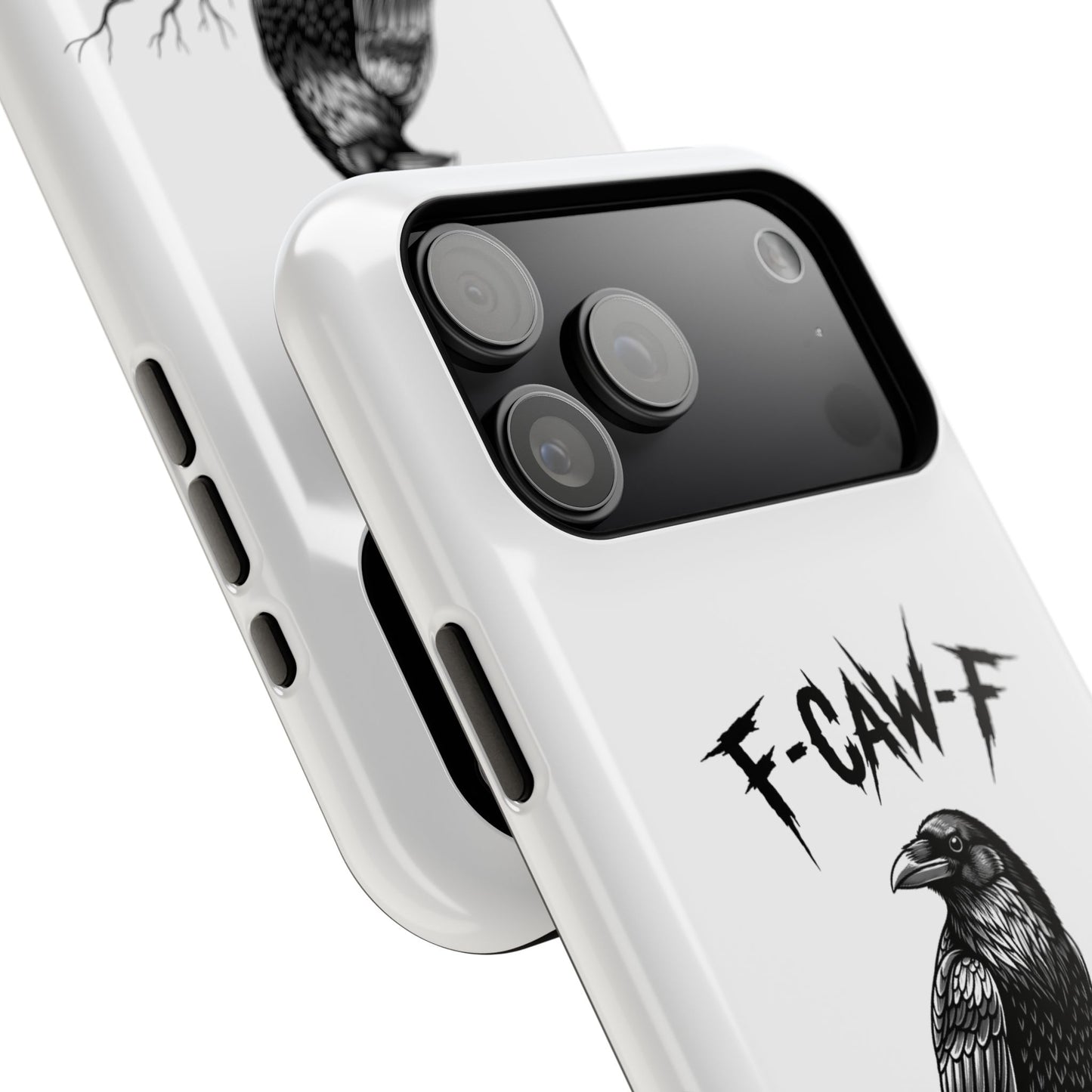 F-Caw-F Raven Phone Case, Autum Vibe Accessory, Perfect for Bird Lovers, Unique Gift for Him/Her, Impact-Resistant Phone Cover