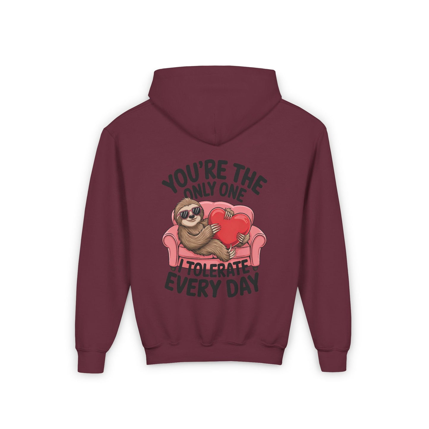 Sloth Heart Hoodie - Youth