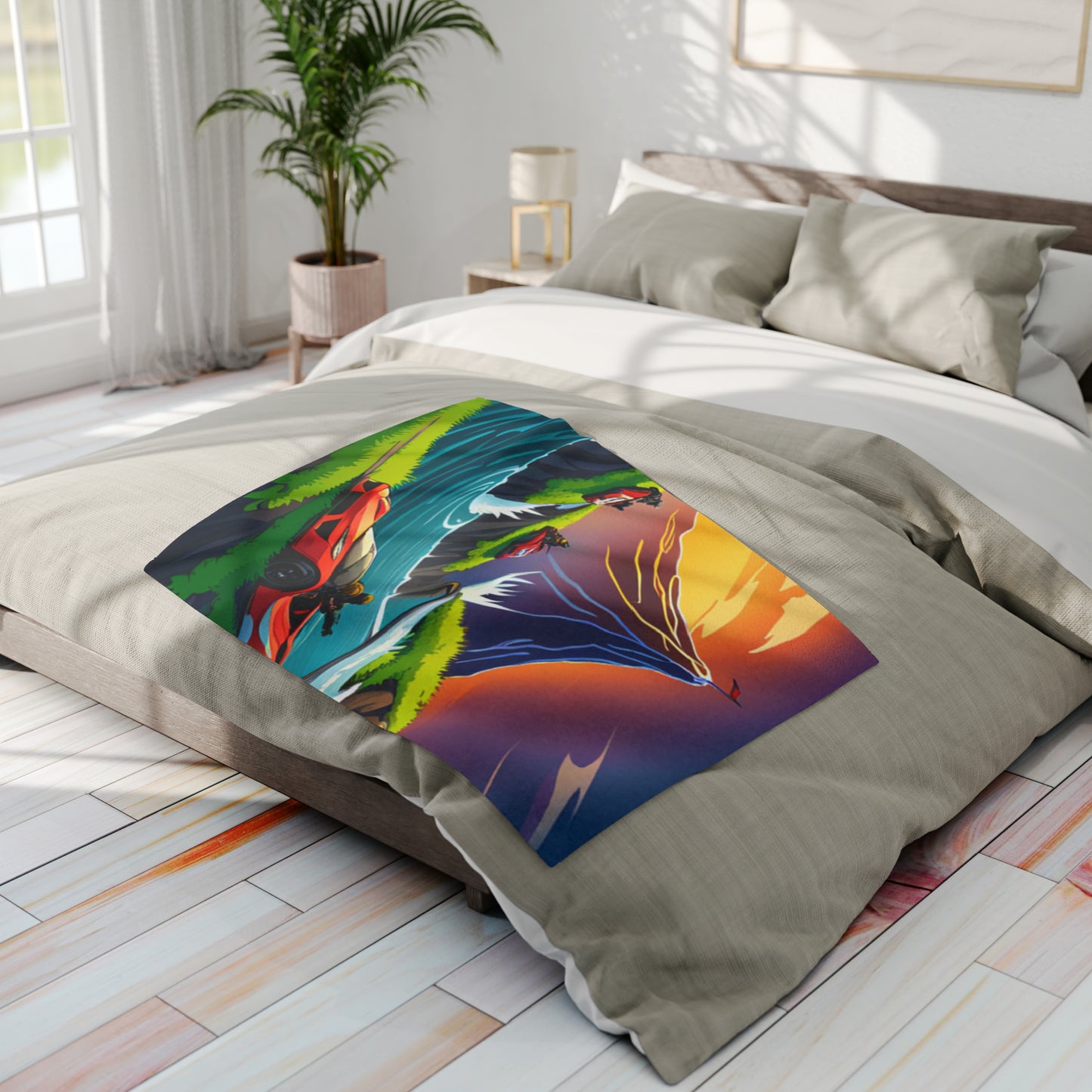 AI fortnite Arctic Fleece Blanket
