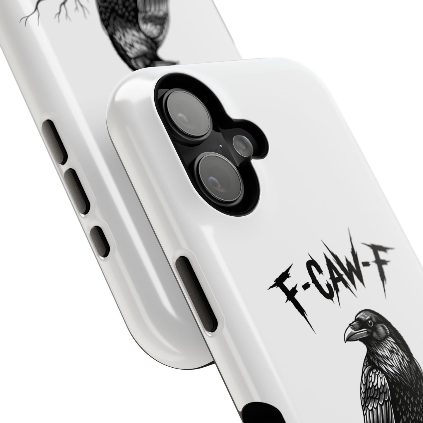 F-Caw-F Raven Phone Case, Autum Vibe Accessory, Perfect for Bird Lovers, Unique Gift for Him/Her, Impact-Resistant Phone Cover