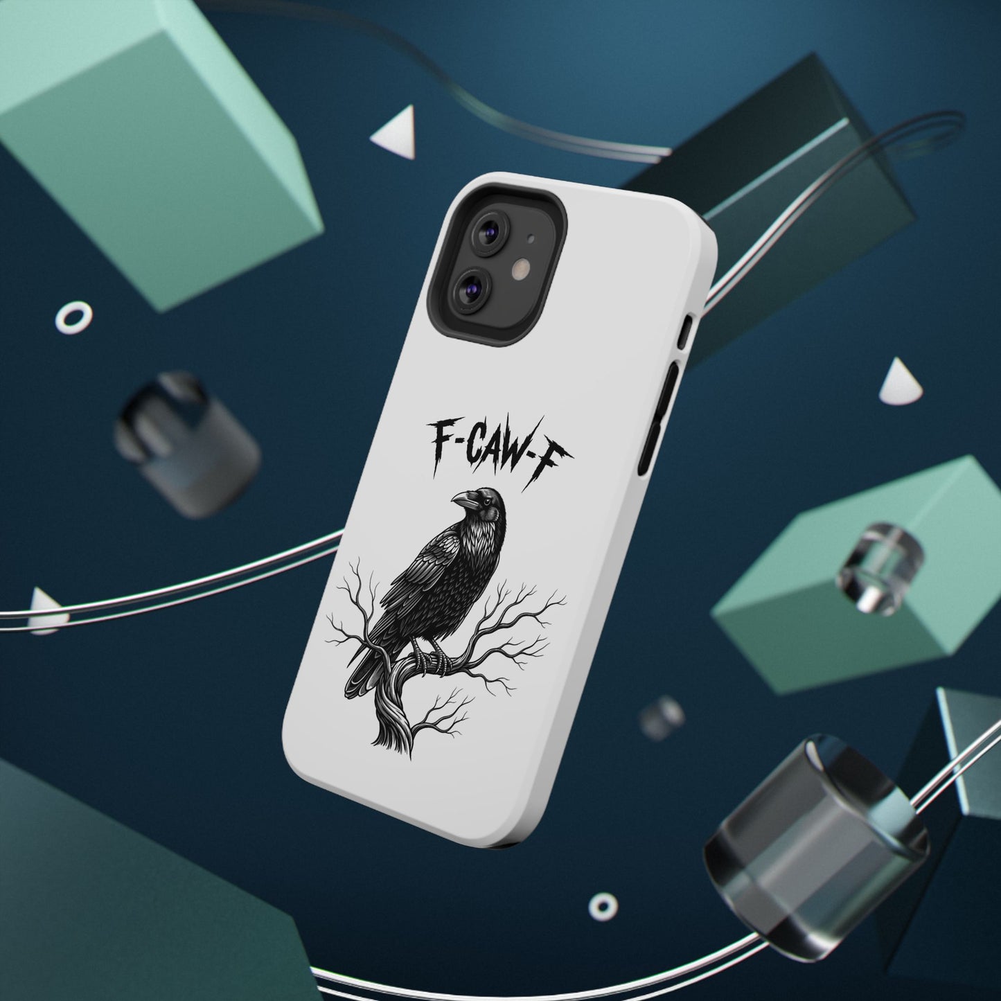 F-Caw-F Raven Phone Case, Autum Vibe Accessory, Perfect for Bird Lovers, Unique Gift for Him/Her, Impact-Resistant Phone Cover