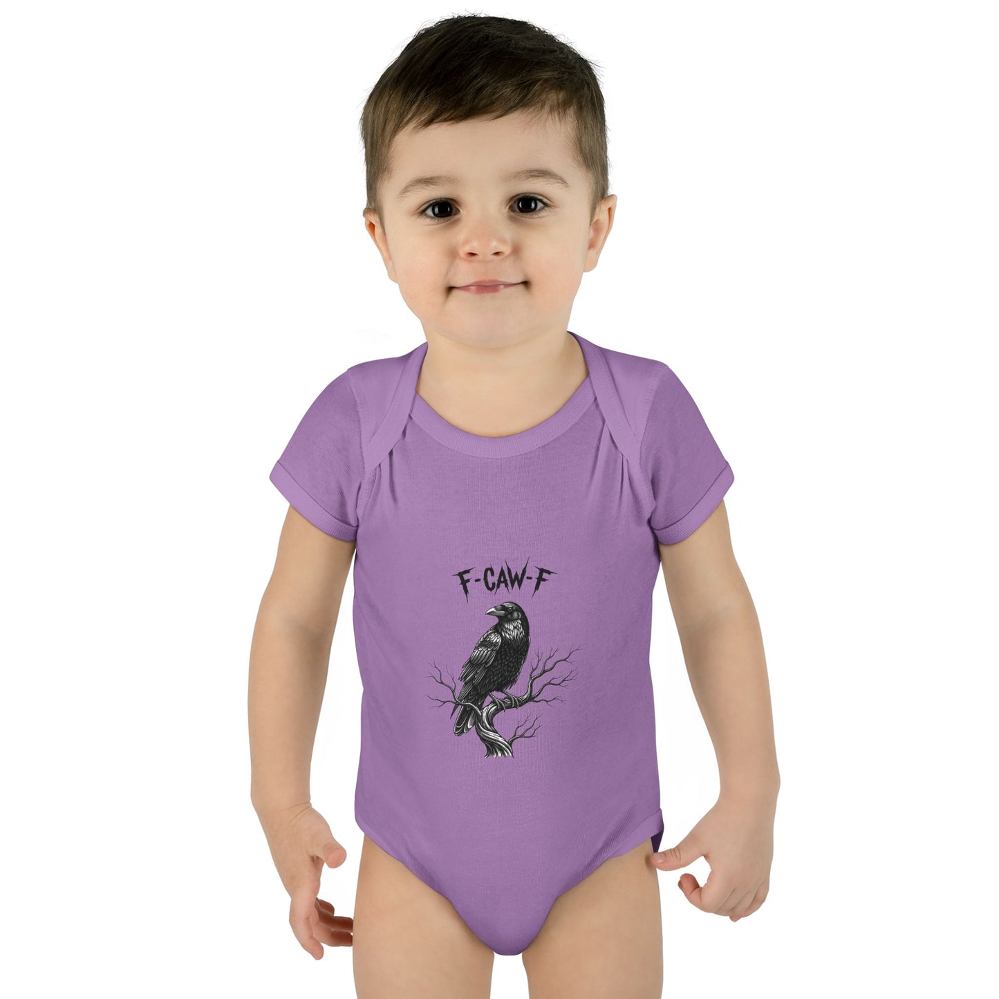 Raven Graphic Baby Bodysuit - Cute Baby Outfit, Funny Baby Gift, Birthday, Halloween, Baby Shower