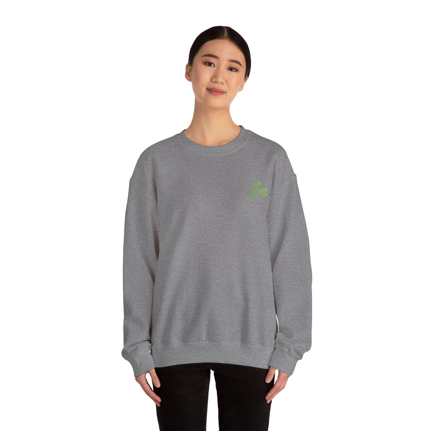 St Patricks Basic CloverUnisex Heavy Blend™ Crewneck Sweatshirt