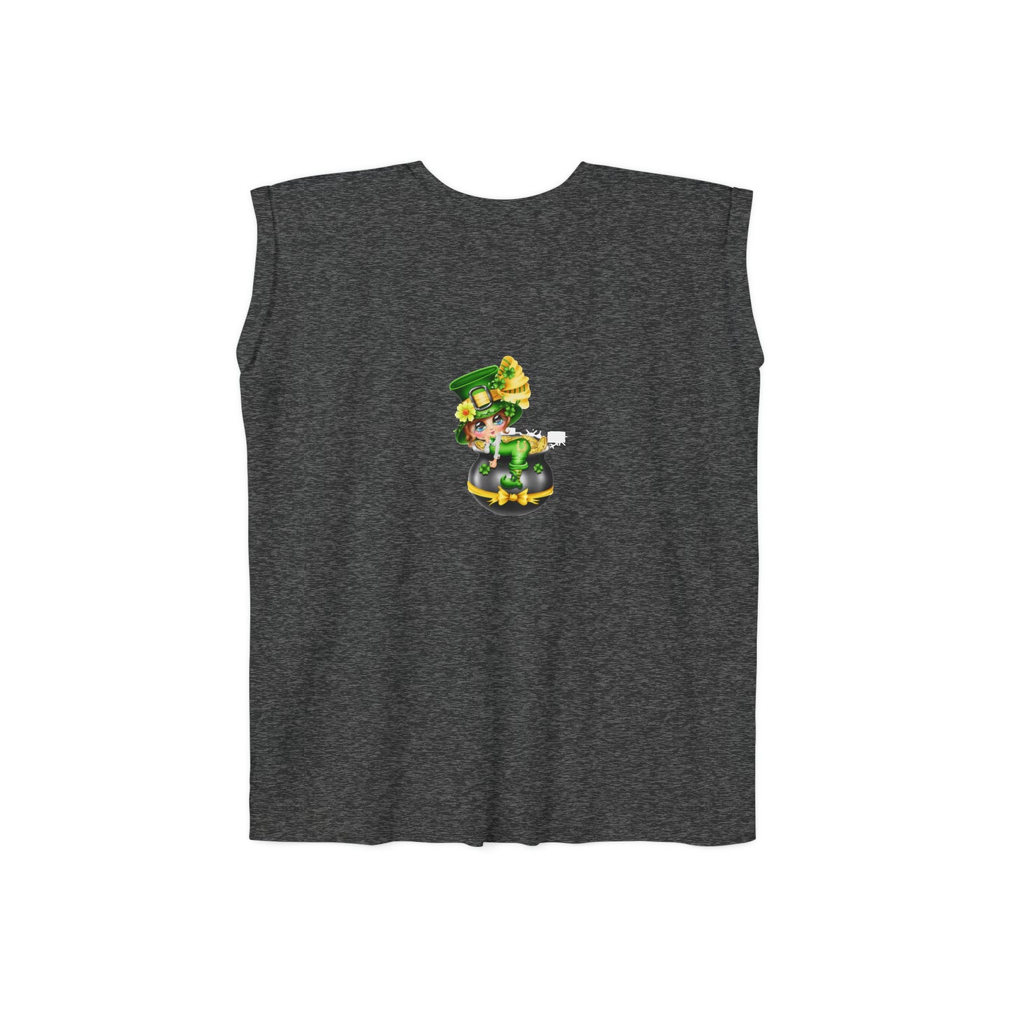 St. Patricks Day Women’s Flowy Rolled Cuffs Muscle Tee