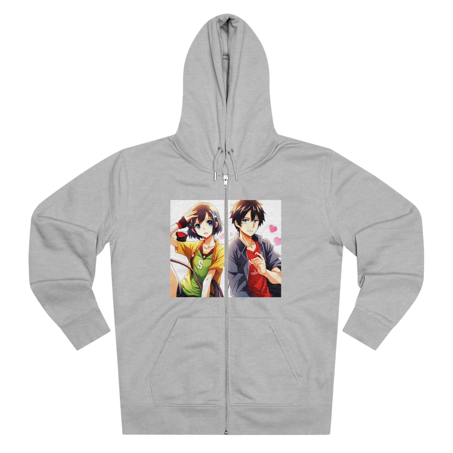 Normal Wear AI Anime Cultivator Zip Hoodie für Herren