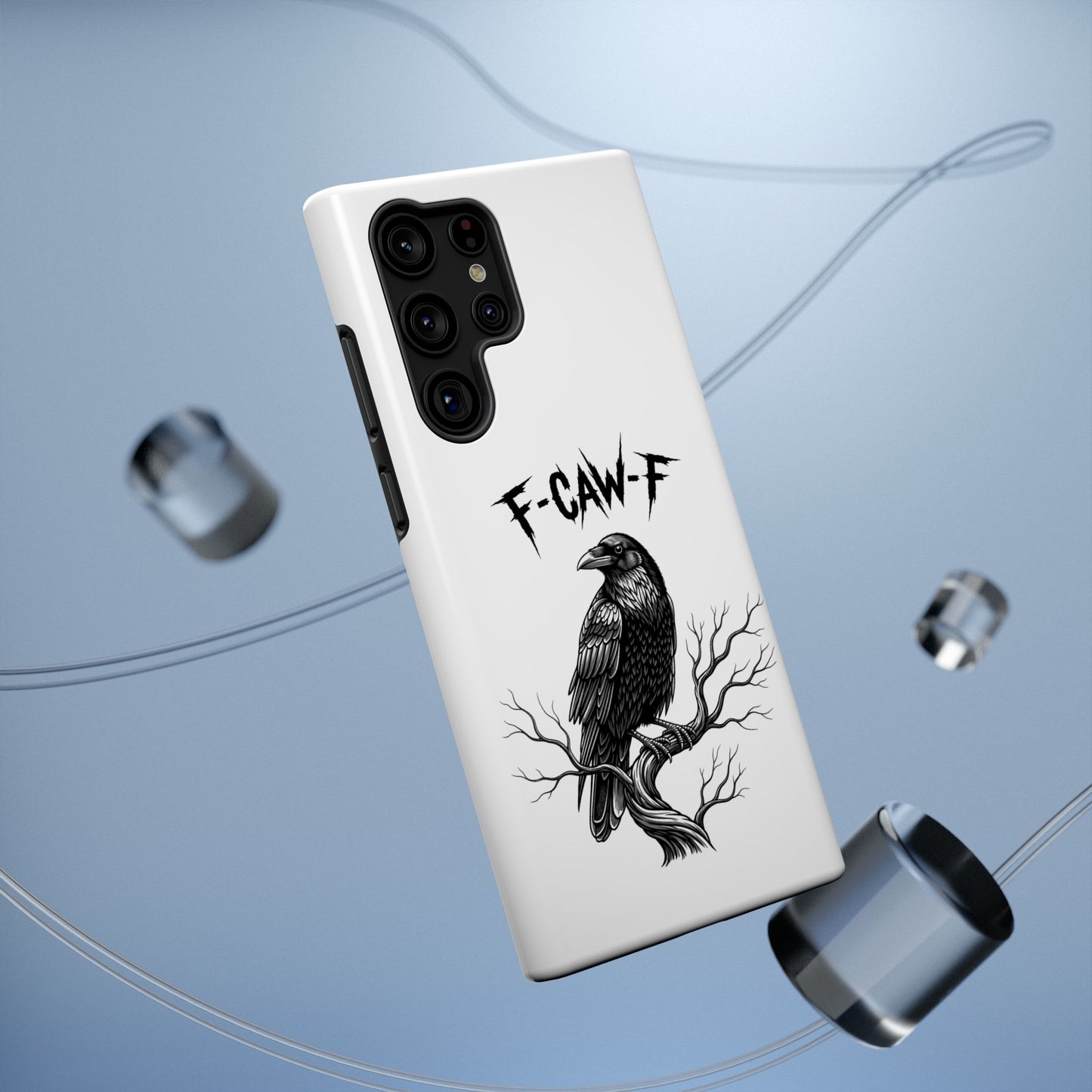 F-Caw-F Raven Phone Case, Autum Vibe Accessory, Perfect for Bird Lovers, Unique Gift for Him/Her, Impact-Resistant Phone Cover