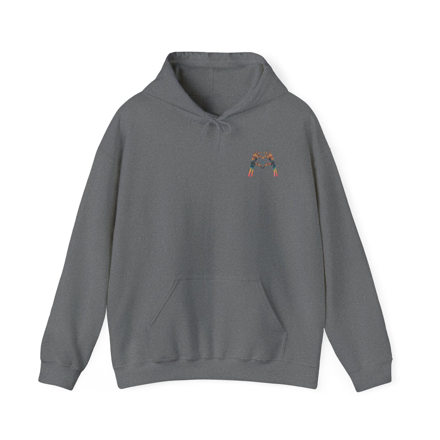 Rainbow Skeleton Heart Hoodie