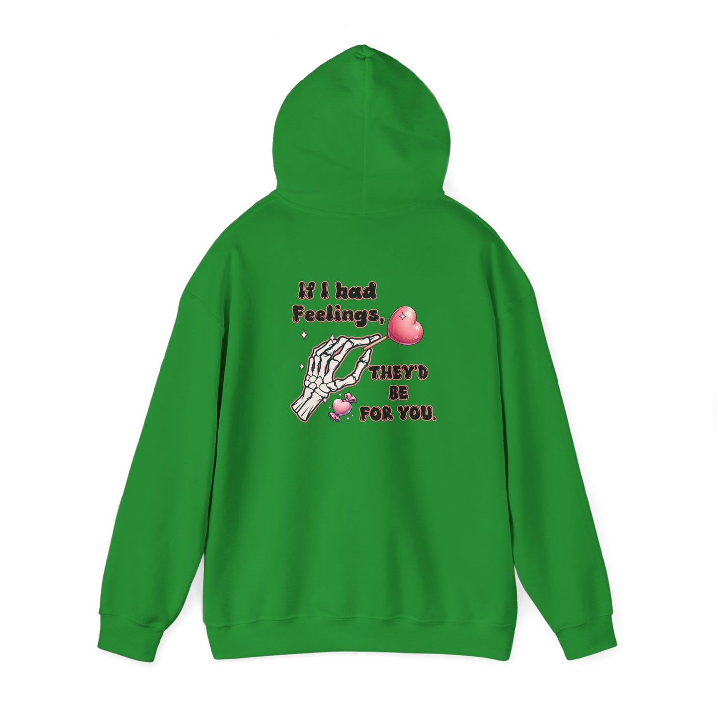 Skeleton Heart Hoodie - if i had feelings they'd be for you