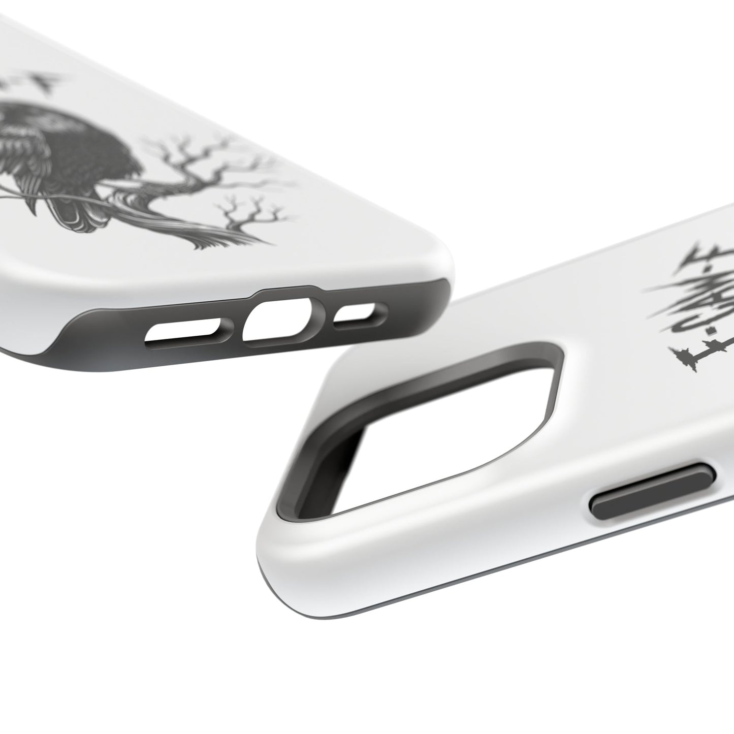 F-Caw-F Raven Phone Case, Autum Vibe Accessory, Perfect for Bird Lovers, Unique Gift for Him/Her, Impact-Resistant Phone Cover