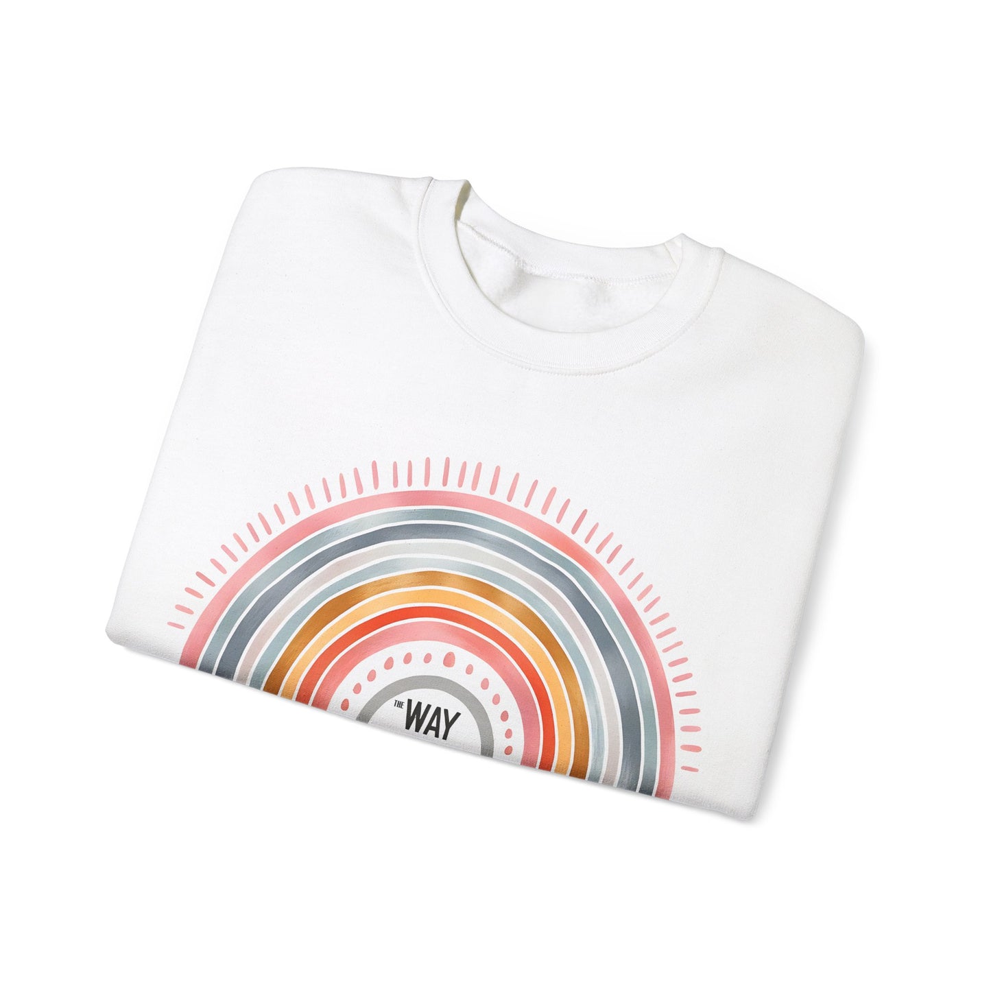 Jesus Rainbow Sweatshirt, Cozy Unisex Crewneck, Christian Apparel, Faith Sweatshirt, Gift for Believers, Inspirational Fashion