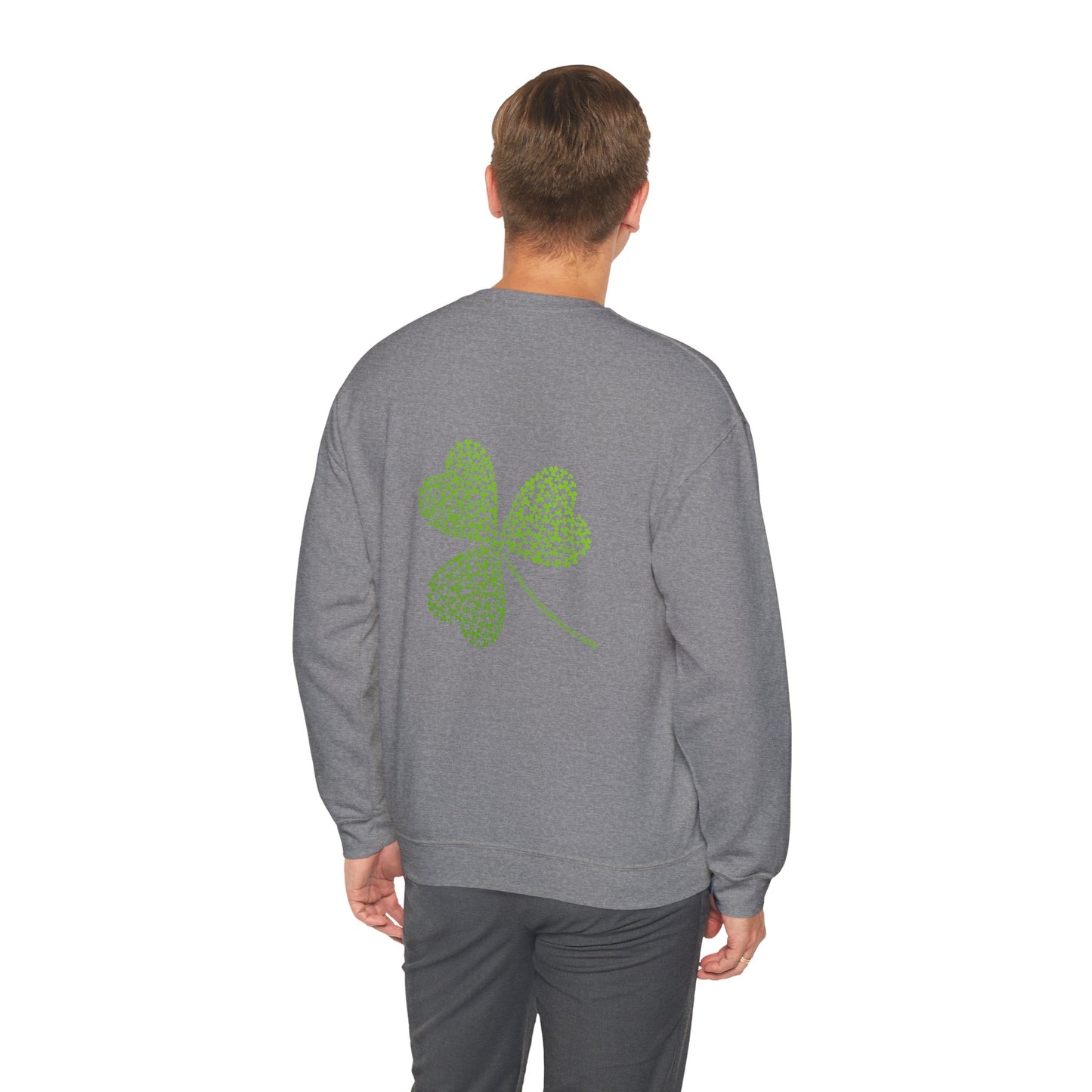 St Patricks Basic CloverUnisex Heavy Blend™ Crewneck Sweatshirt