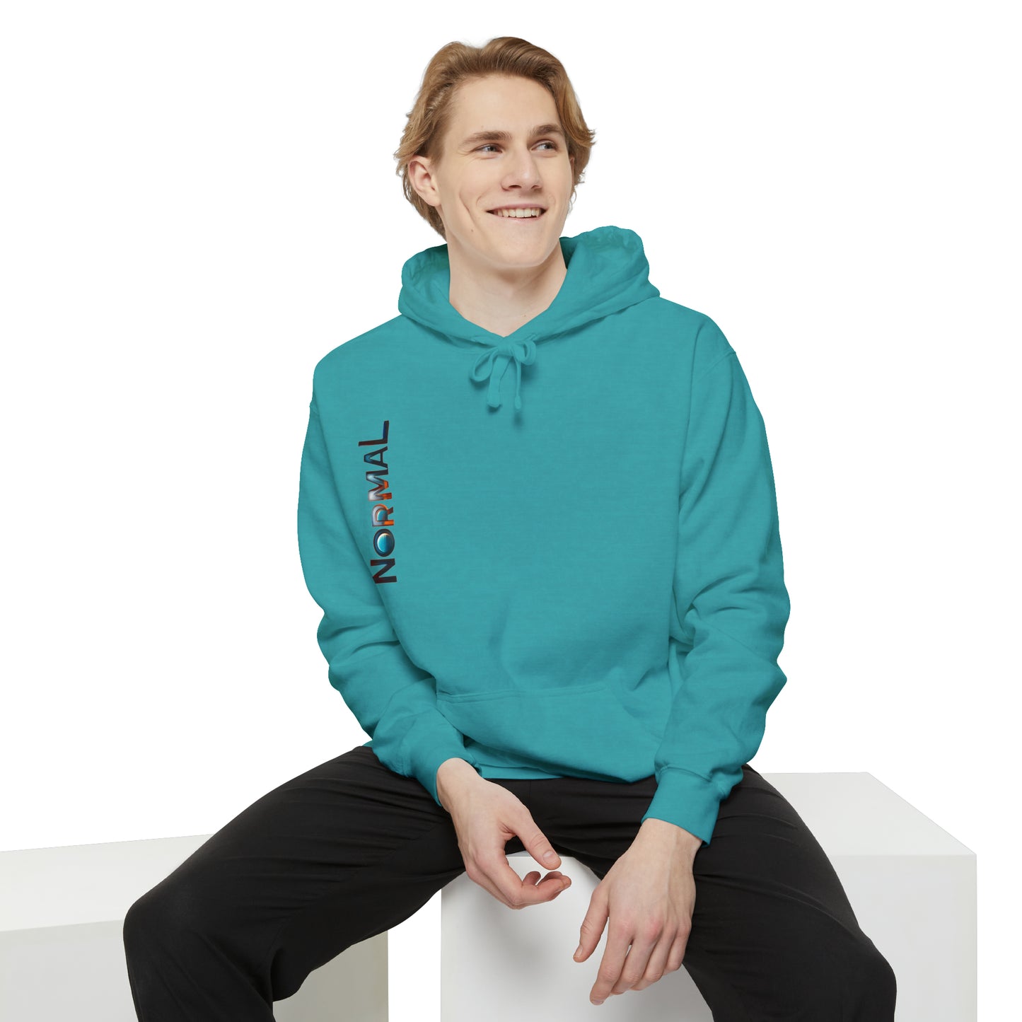 Normal Wear Unisex Garment-Dyed Hoodie