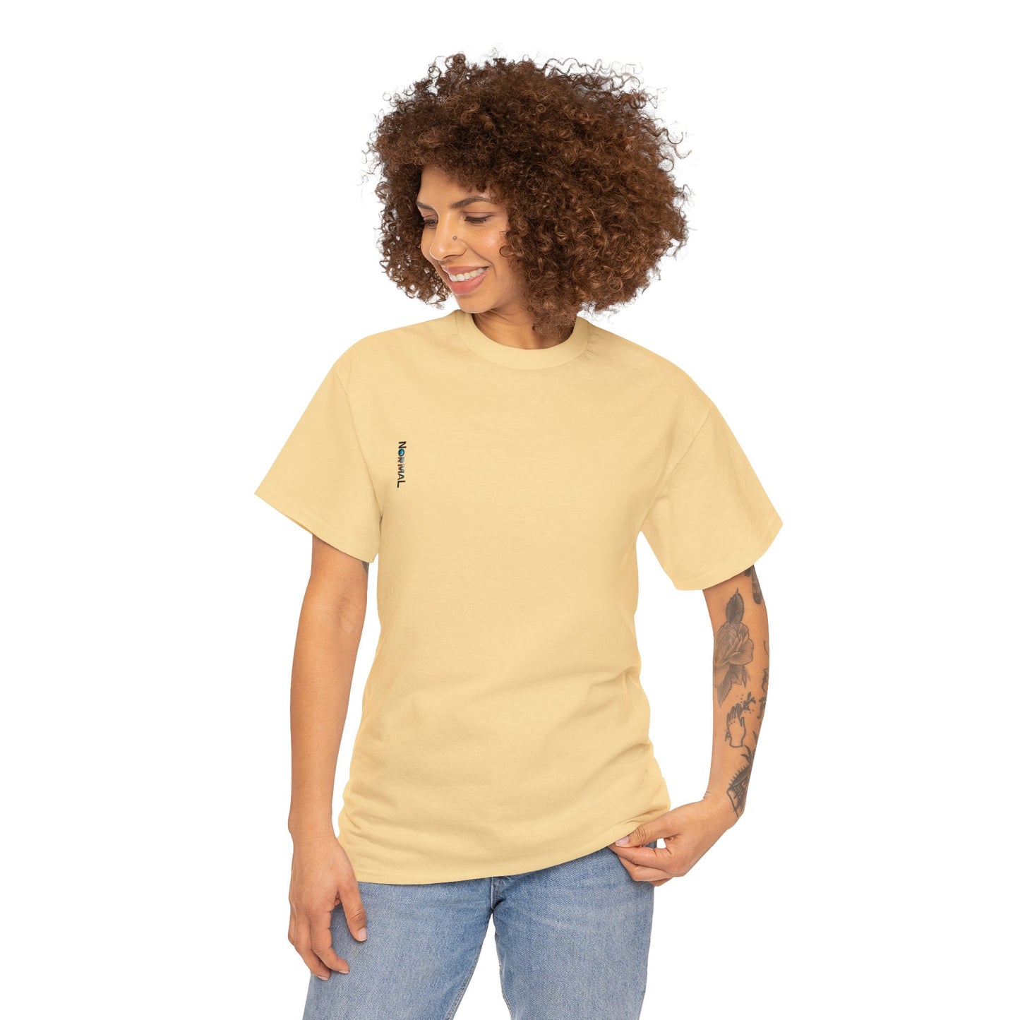Normales Tragen AI Prints Unisex-T-Shirt aus schwerer Baumwolle