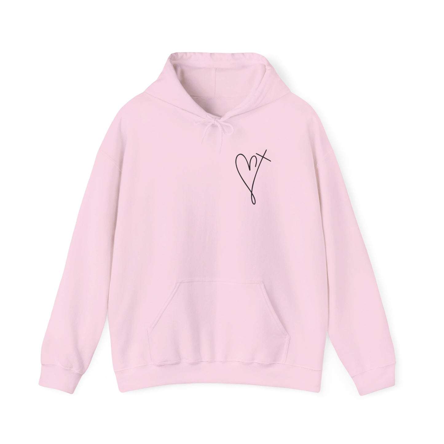 Jesus Has My Back Hoodie - Unisex Heavy Blend™ Sweatshirt, Faith-Based Gift, Cozy Comfort, Religious Apparel, Inspirational Wear