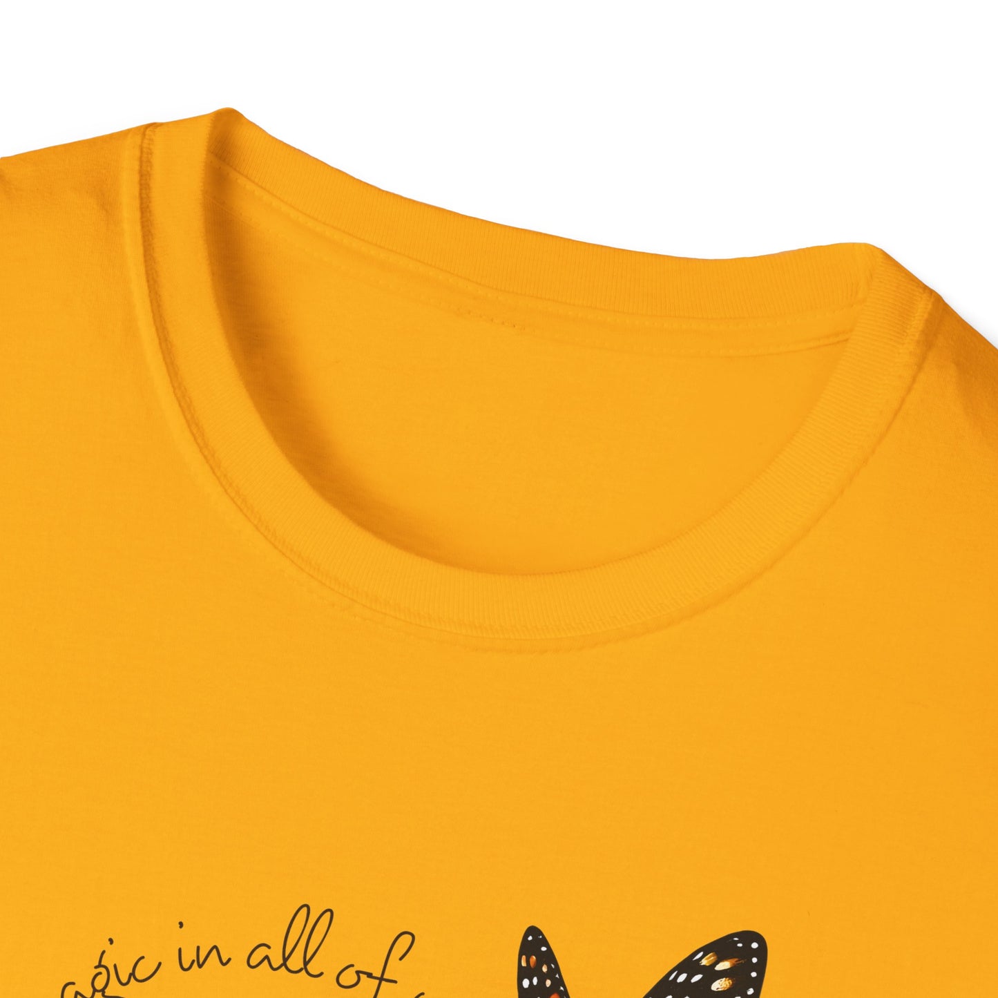 Inspiring Floral & Butterfly T-Shirt, Nature Lover Gift, Eco-Friendly Tee, Vintage Aesthetic Fashion, Motivational Quote Apparel