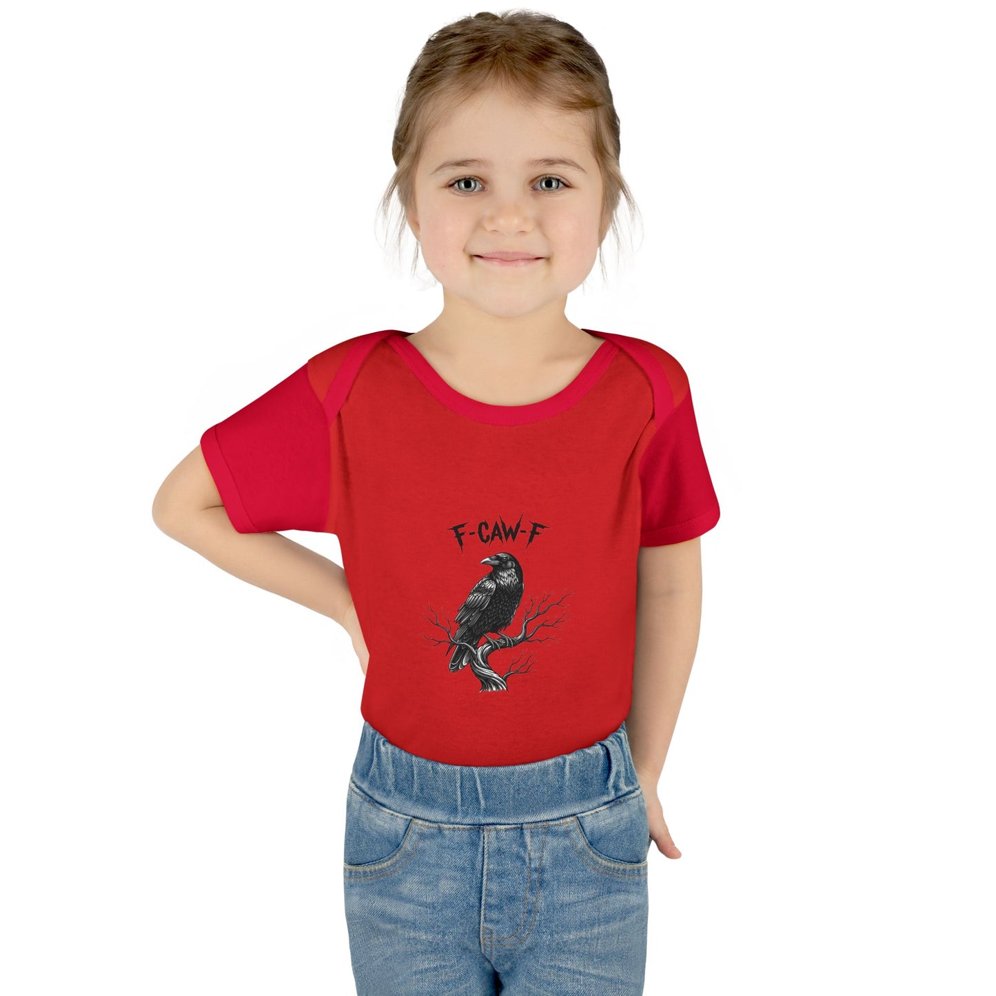 Raven Graphic Baby Bodysuit - Cute Baby Outfit, Funny Baby Gift, Birthday, Halloween, Baby Shower