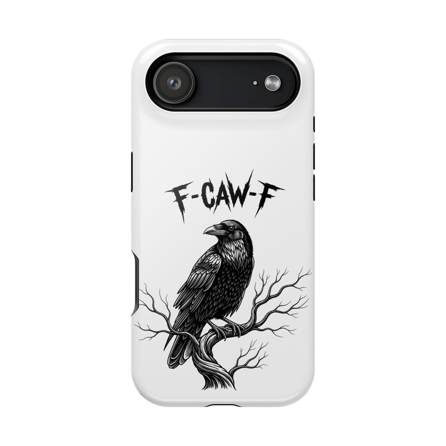 F-Caw-F Raven Phone Case, Autum Vibe Accessory, Perfect for Bird Lovers, Unique Gift for Him/Her, Impact-Resistant Phone Cover