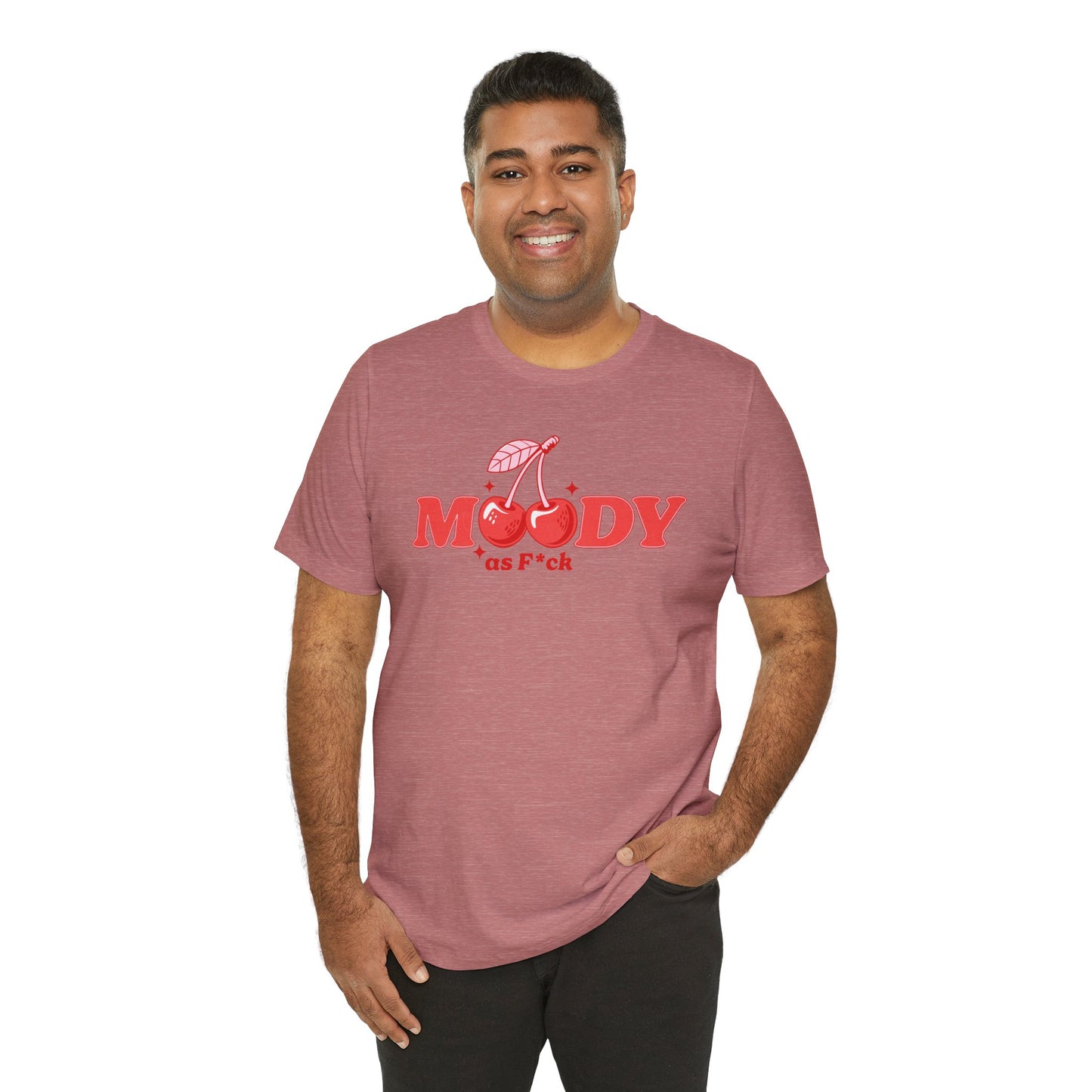 Moody AF front Cherries Self Love skeleton Heart Back