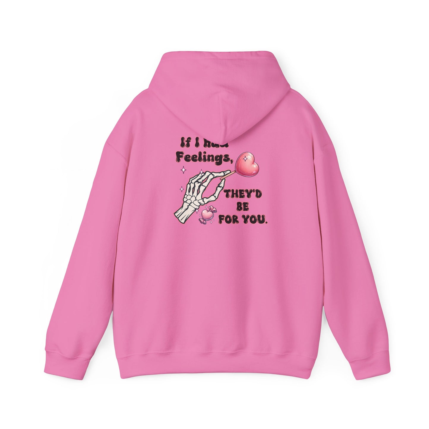 Skeleton Heart Hoodie - if i had feelings they'd be for you