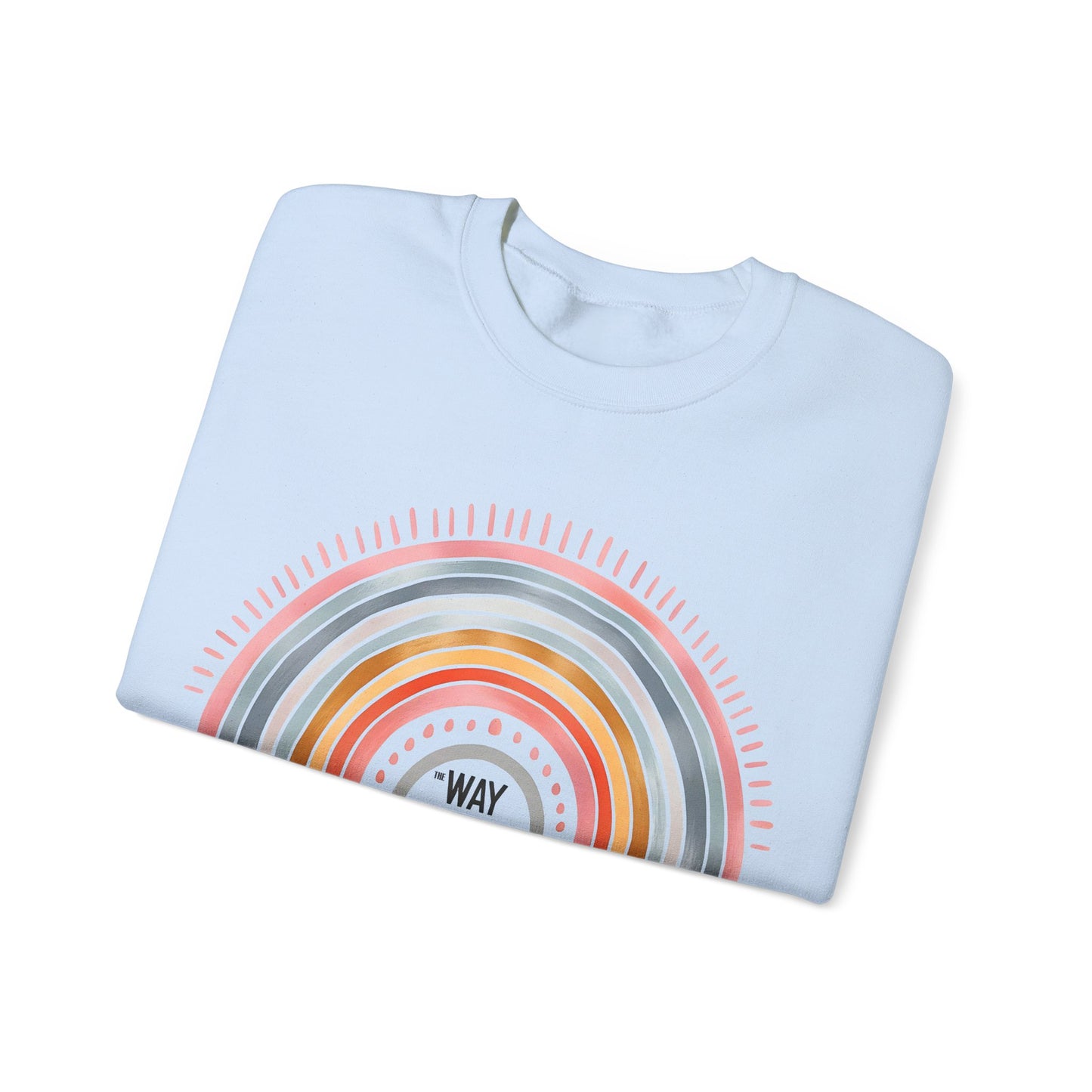 Jesus Rainbow Sweatshirt, Cozy Unisex Crewneck, Christian Apparel, Faith Sweatshirt, Gift for Believers, Inspirational Fashion