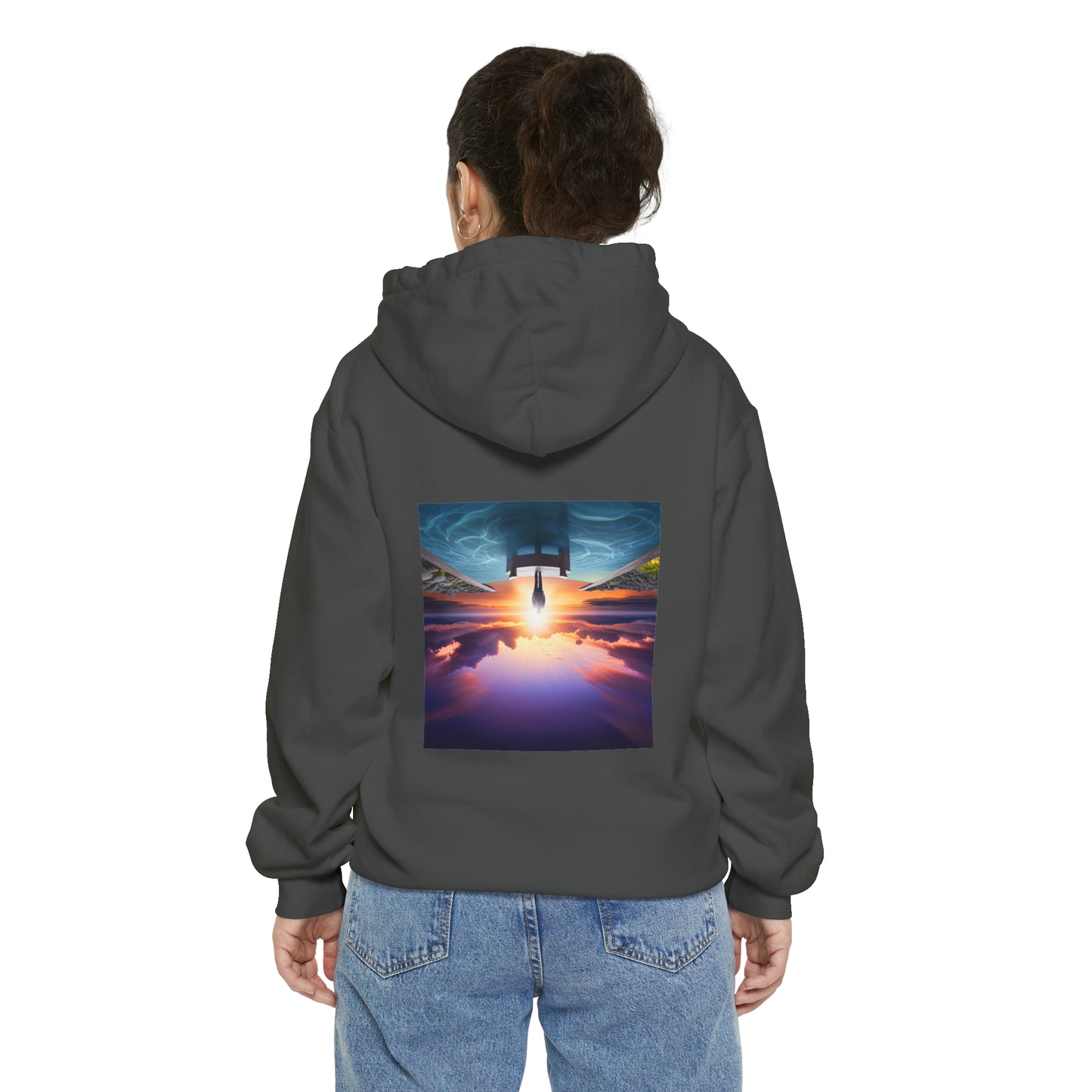 Normal Wear Unisex Garment-Dyed Hoodie