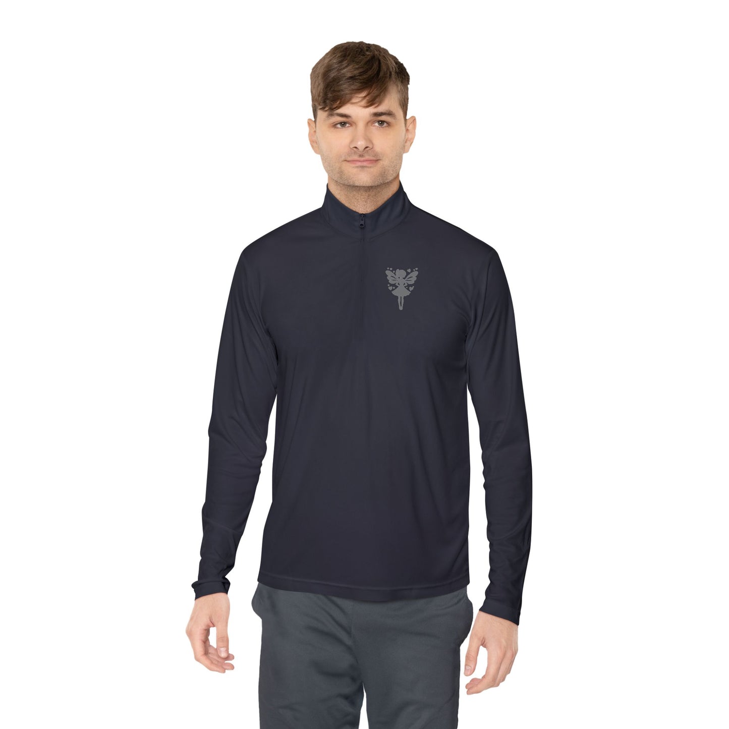 rainbow bones hands making heart shape. Simple Unisex Quarter-Zip Pullover