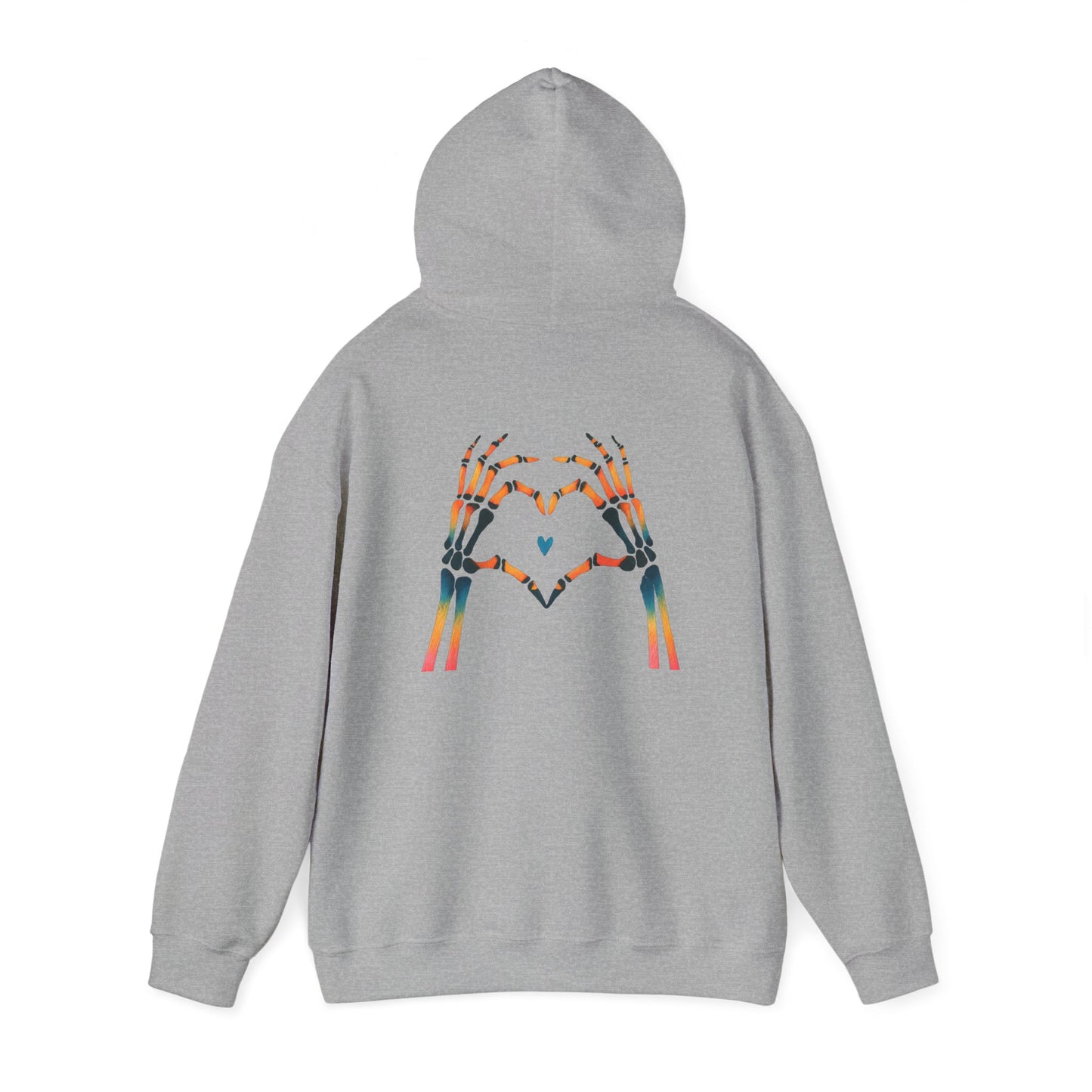 Rainbow Skeleton Heart Hoodie