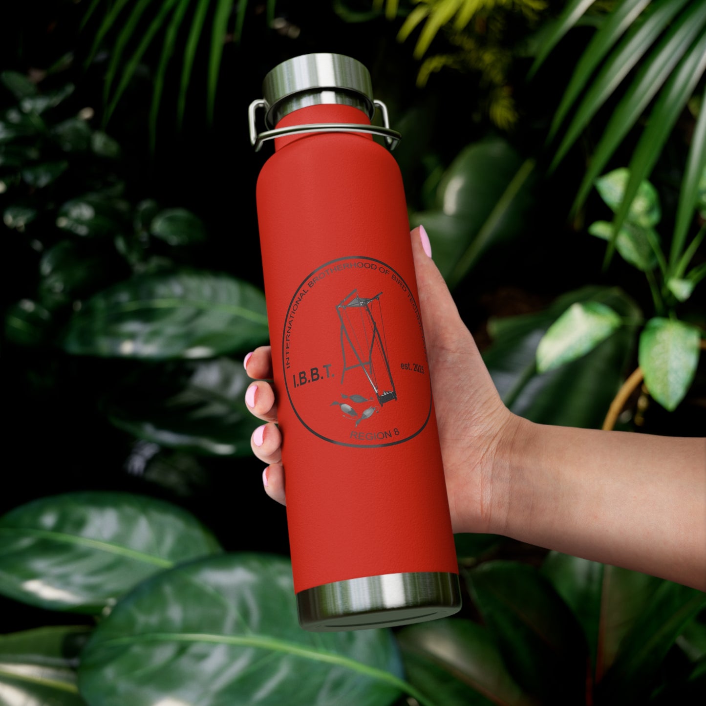 IBBT Insulated Water Bottle, 22oz Copper Flask for Outdoor Adventures, Custom Travel Mug