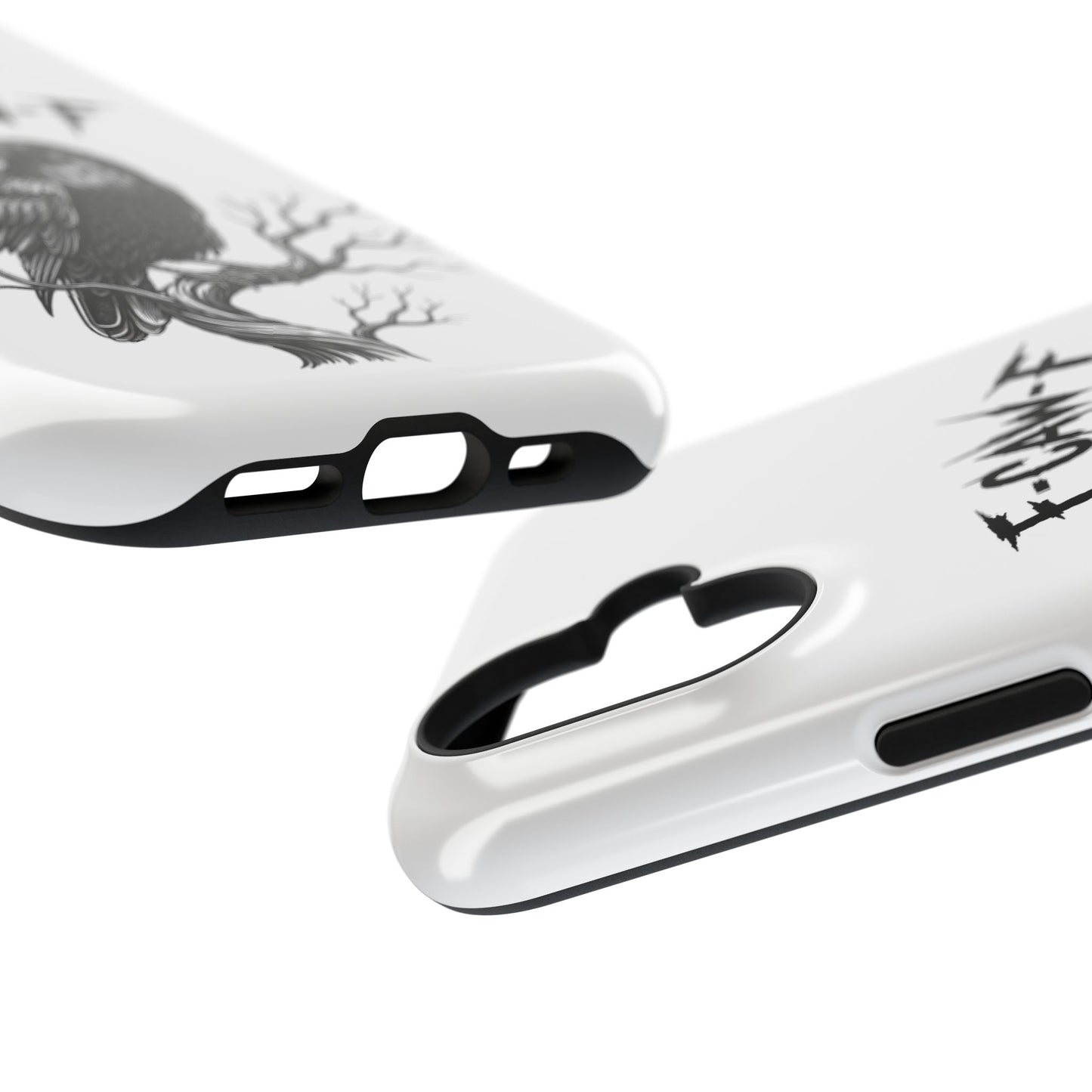 F-Caw-F Raven Phone Case, Autum Vibe Accessory, Perfect for Bird Lovers, Unique Gift for Him/Her, Impact-Resistant Phone Cover