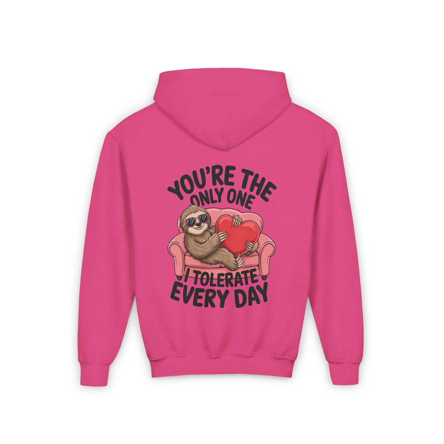 Sloth Heart Hoodie - Youth
