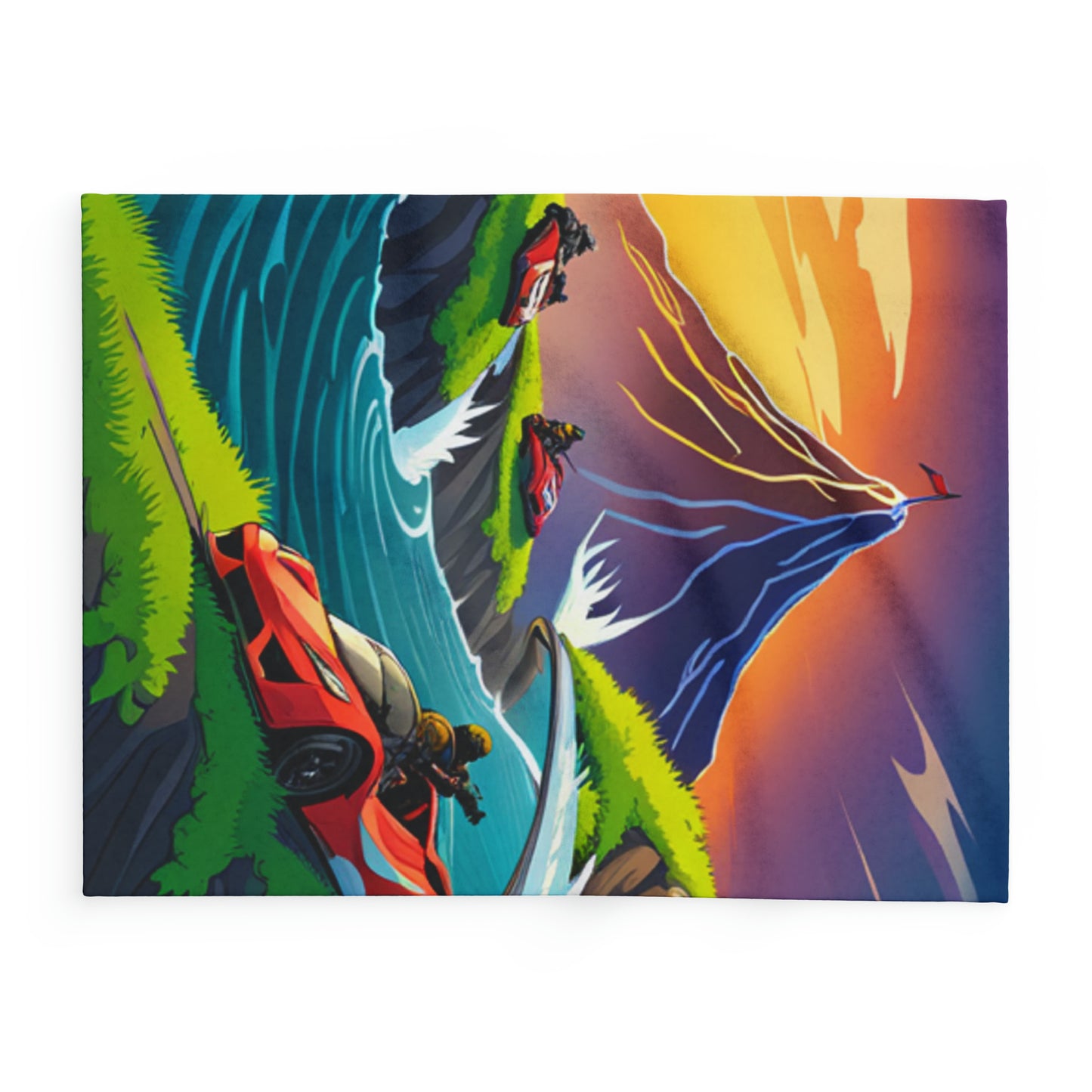 AI fortnite Arctic Fleece Blanket