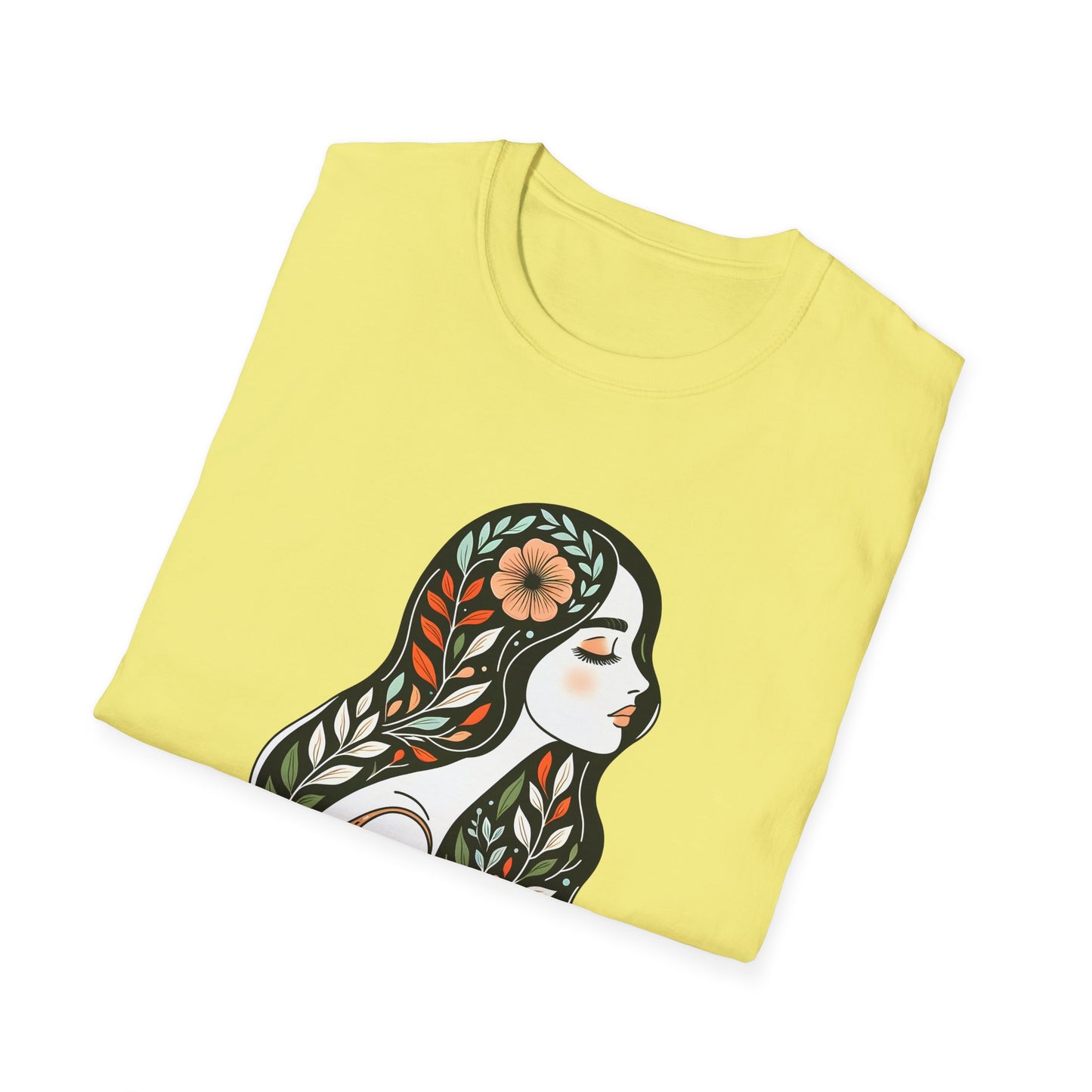 Grow Through Inspirational Unisex Softstyle T-Shirt, Motivational Tee, Self-Care Shirt, Gift for Women, Mindfulness Apparel