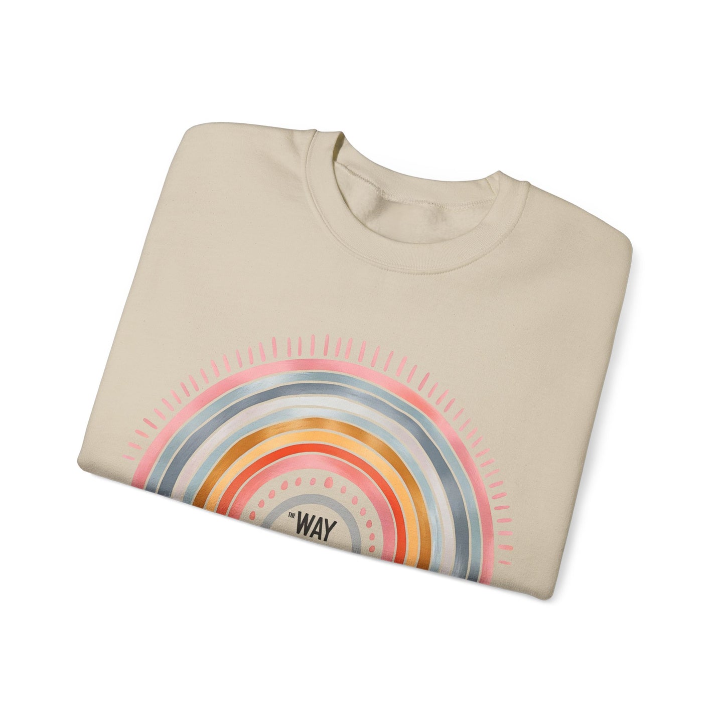 Jesus Rainbow Sweatshirt, Cozy Unisex Crewneck, Christian Apparel, Faith Sweatshirt, Gift for Believers, Inspirational Fashion