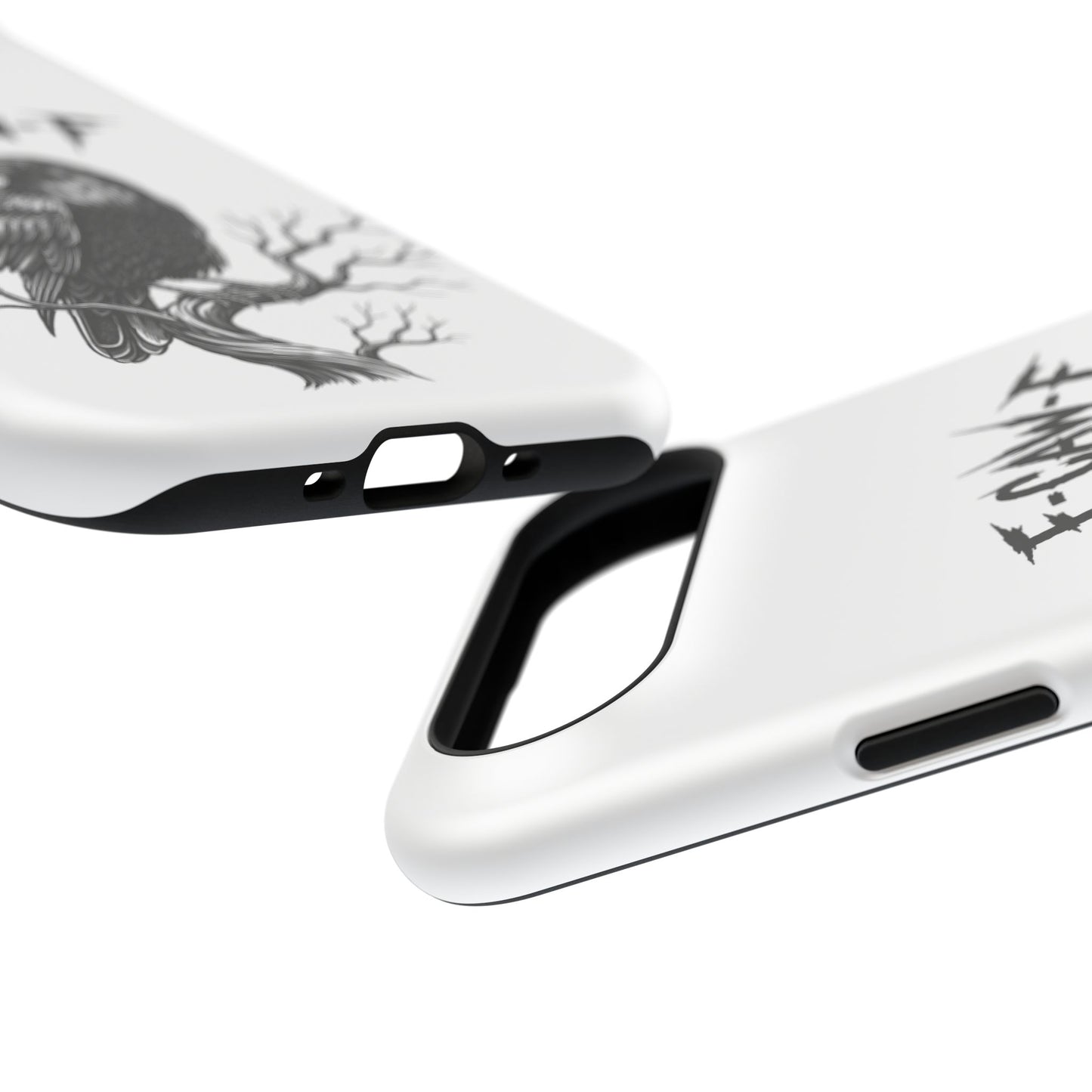 F-Caw-F Raven Phone Case, Autum Vibe Accessory, Perfect for Bird Lovers, Unique Gift for Him/Her, Impact-Resistant Phone Cover