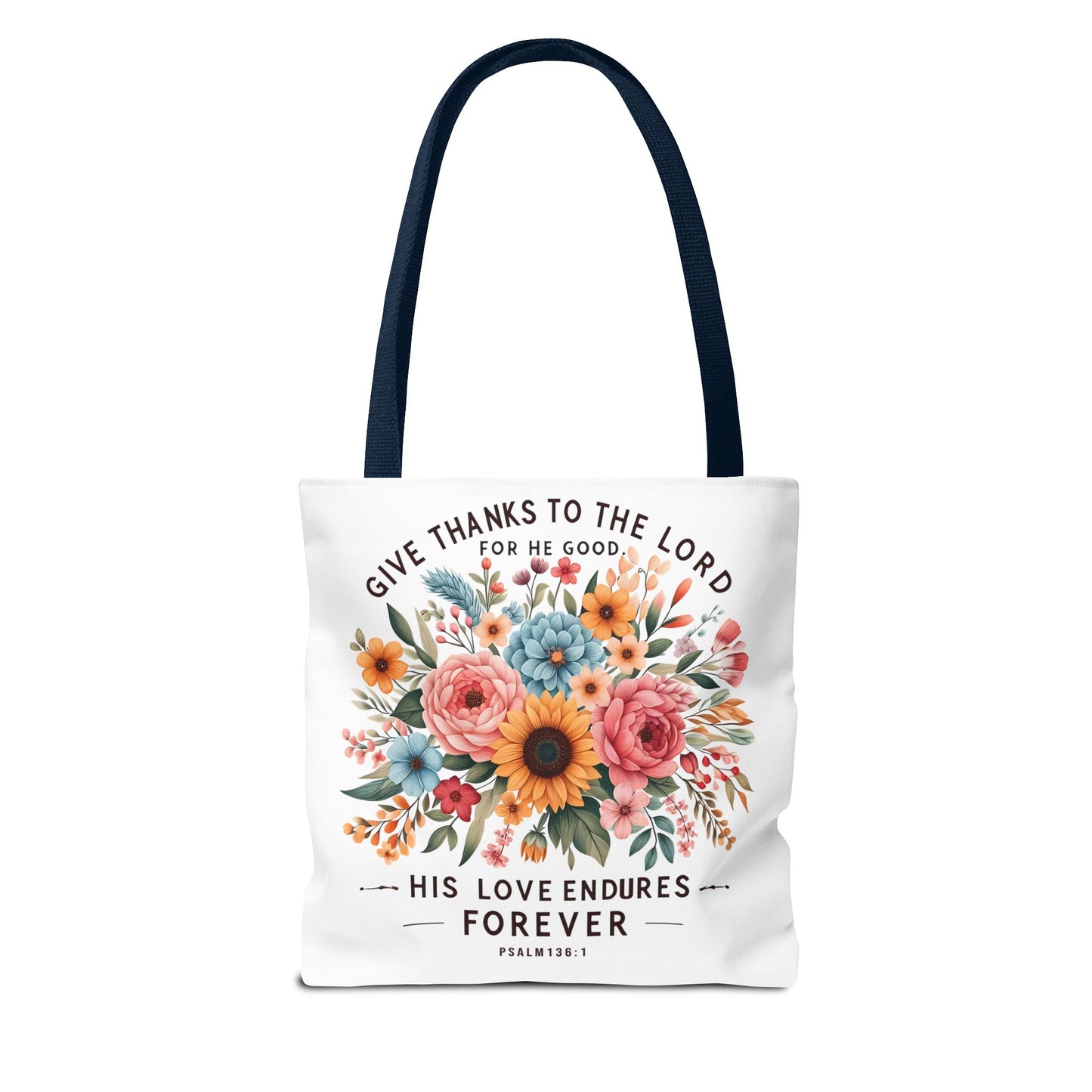 Inspirational Christian Tote Bag - Let Your Light Shine, Floral Design, Gift for Church, Bible Study, Mother's Day, Faith