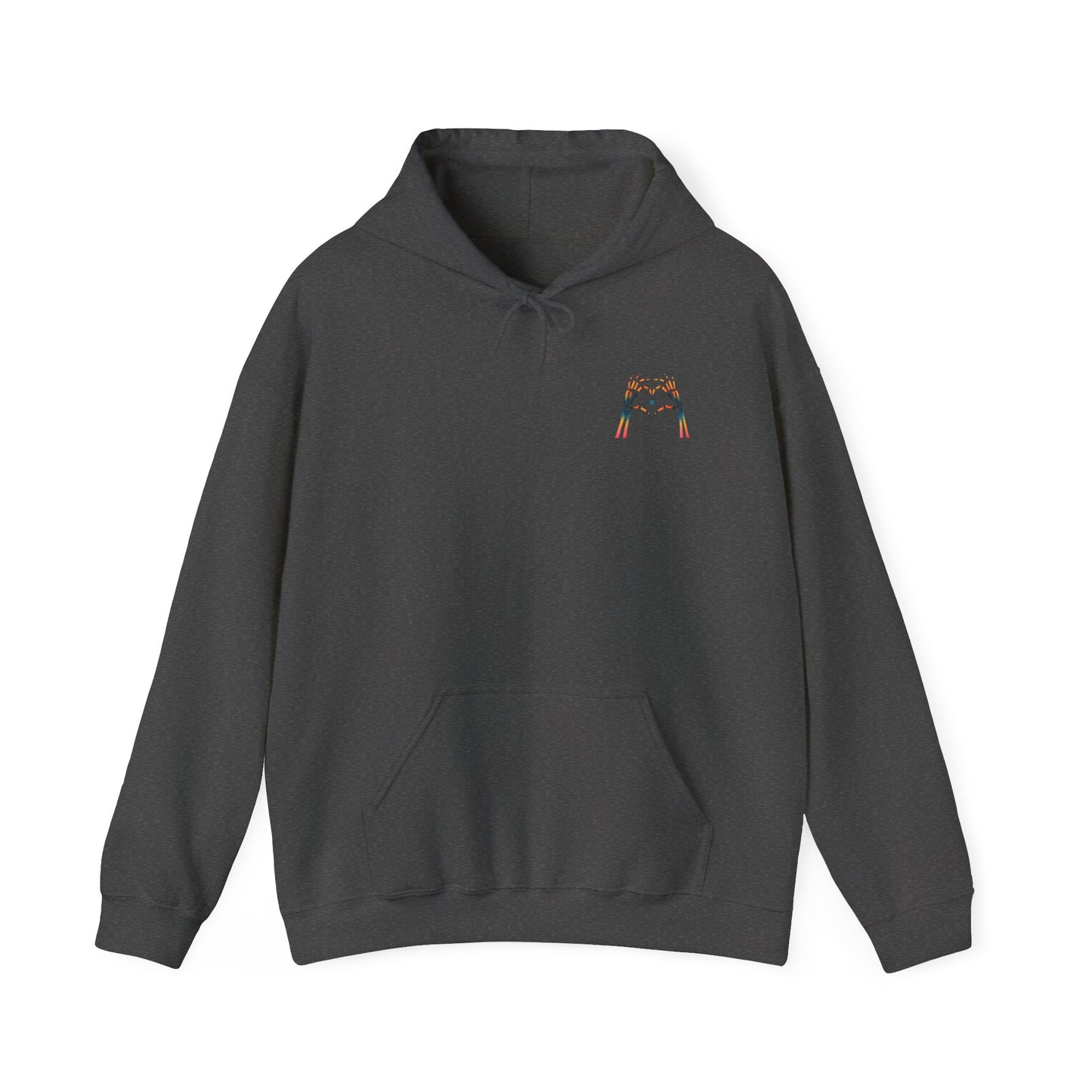 Rainbow Skeleton Heart Hoodie