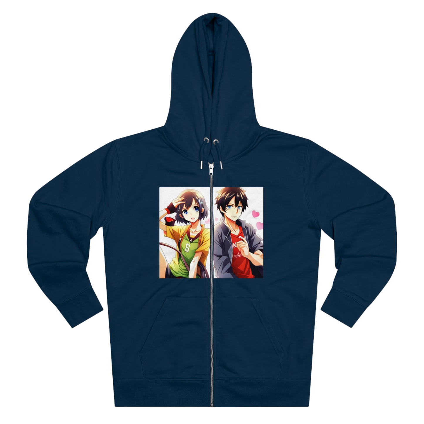 Normal Wear AI Anime Cultivator Zip Hoodie für Herren