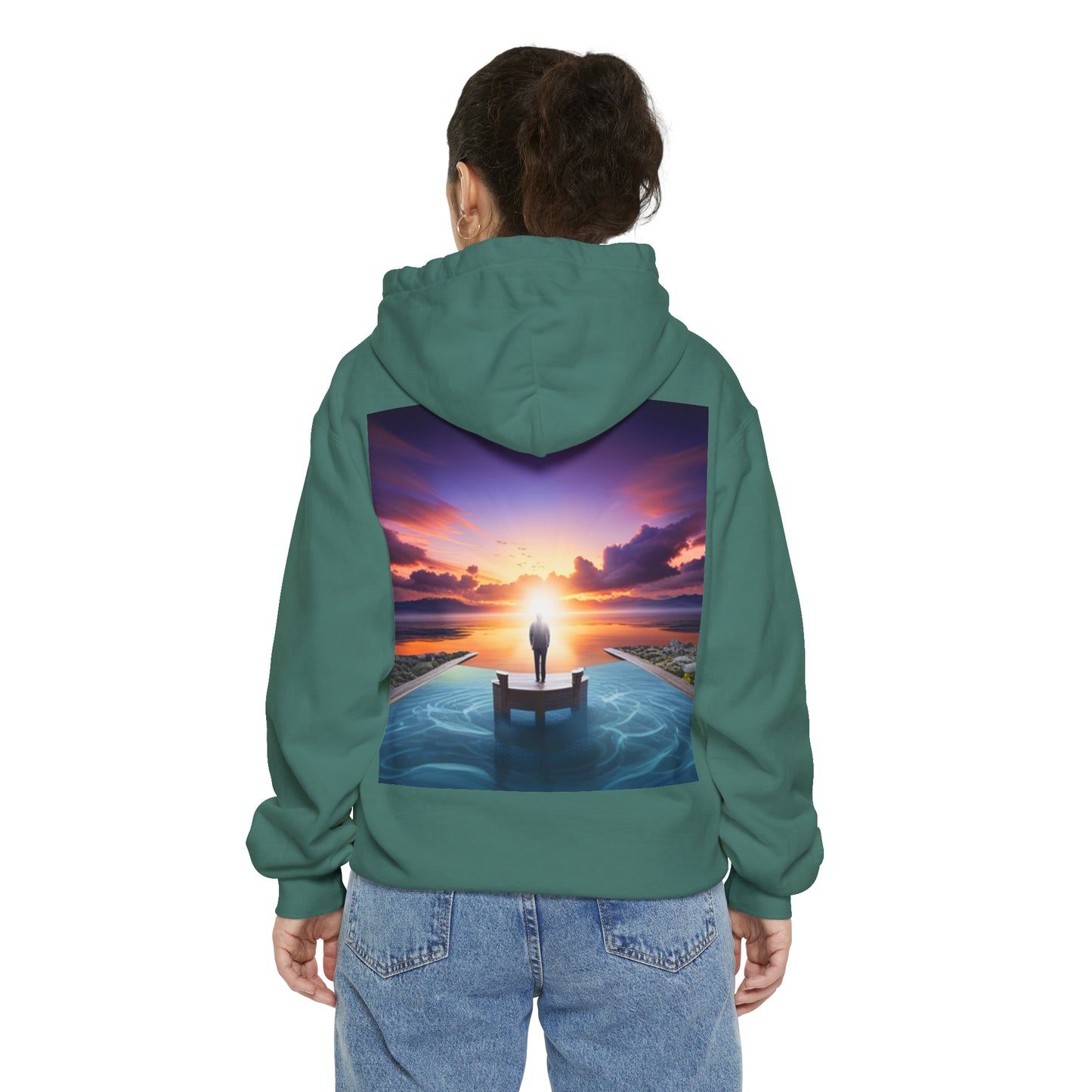 Normal Wear Unisex Garment-Dyed Hoodie