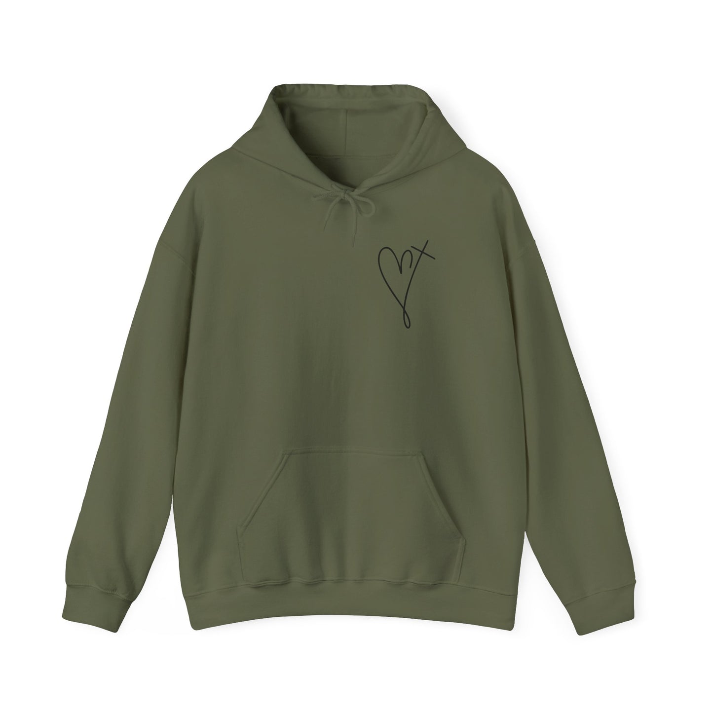 Jesus Has My Back Hoodie - Unisex Heavy Blend™ Sweatshirt, Faith-Based Gift, Cozy Comfort, Religious Apparel, Inspirational Wear