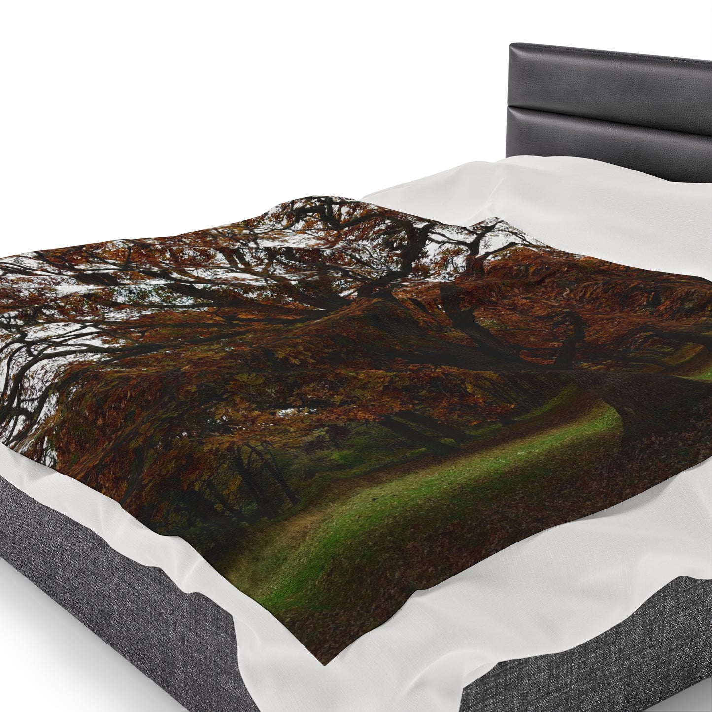 tree print Velveteen Plush Blanket