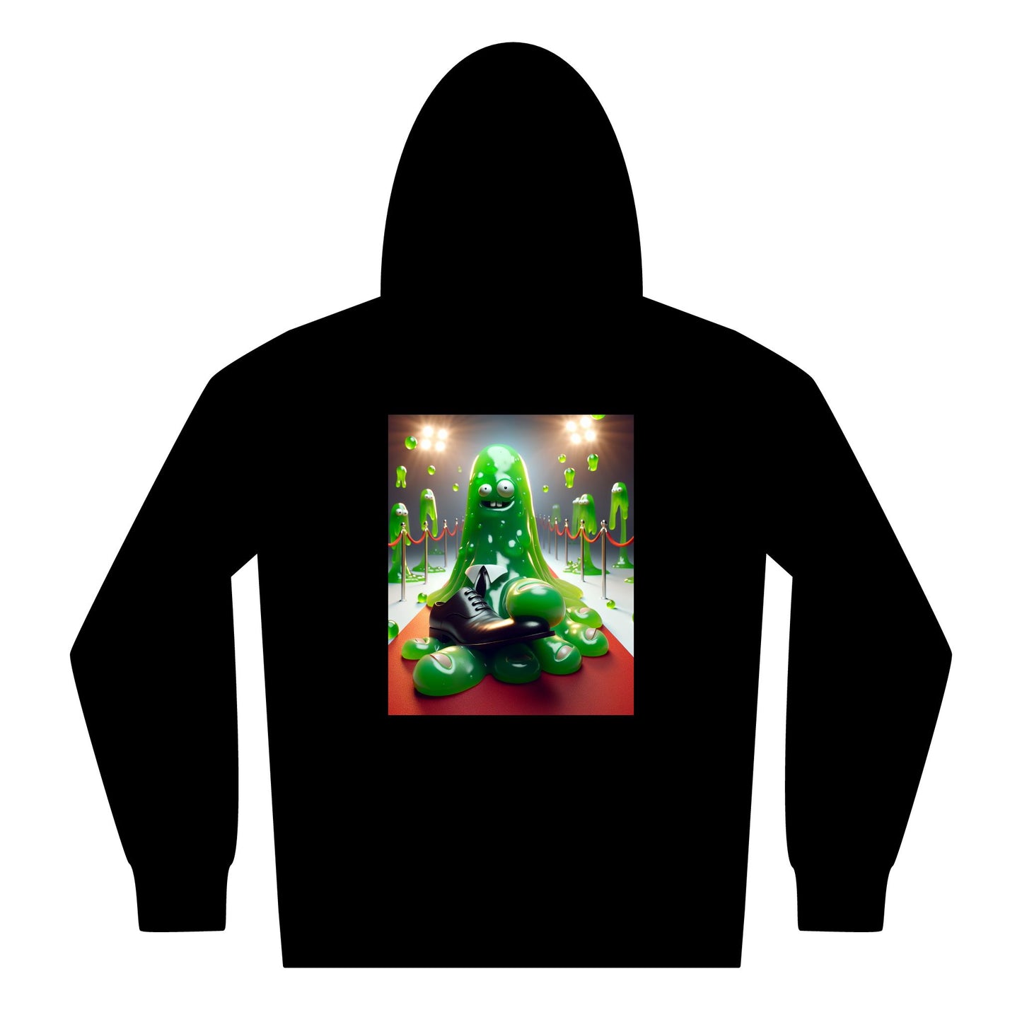 Zipped Hoodie - Green Slime Party Theme