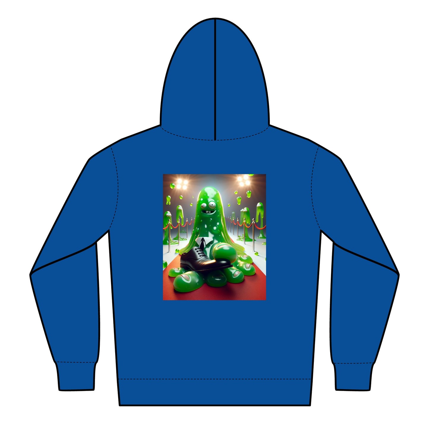 Zipped Hoodie - Green Slime Party Theme