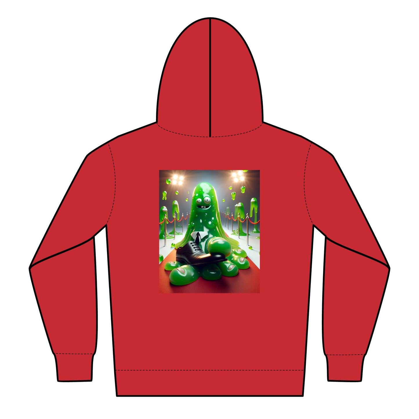 Zipped Hoodie - Green Slime Party Theme