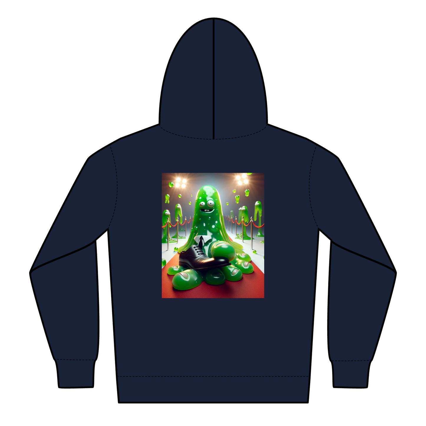 Zipped Hoodie - Green Slime Party Theme