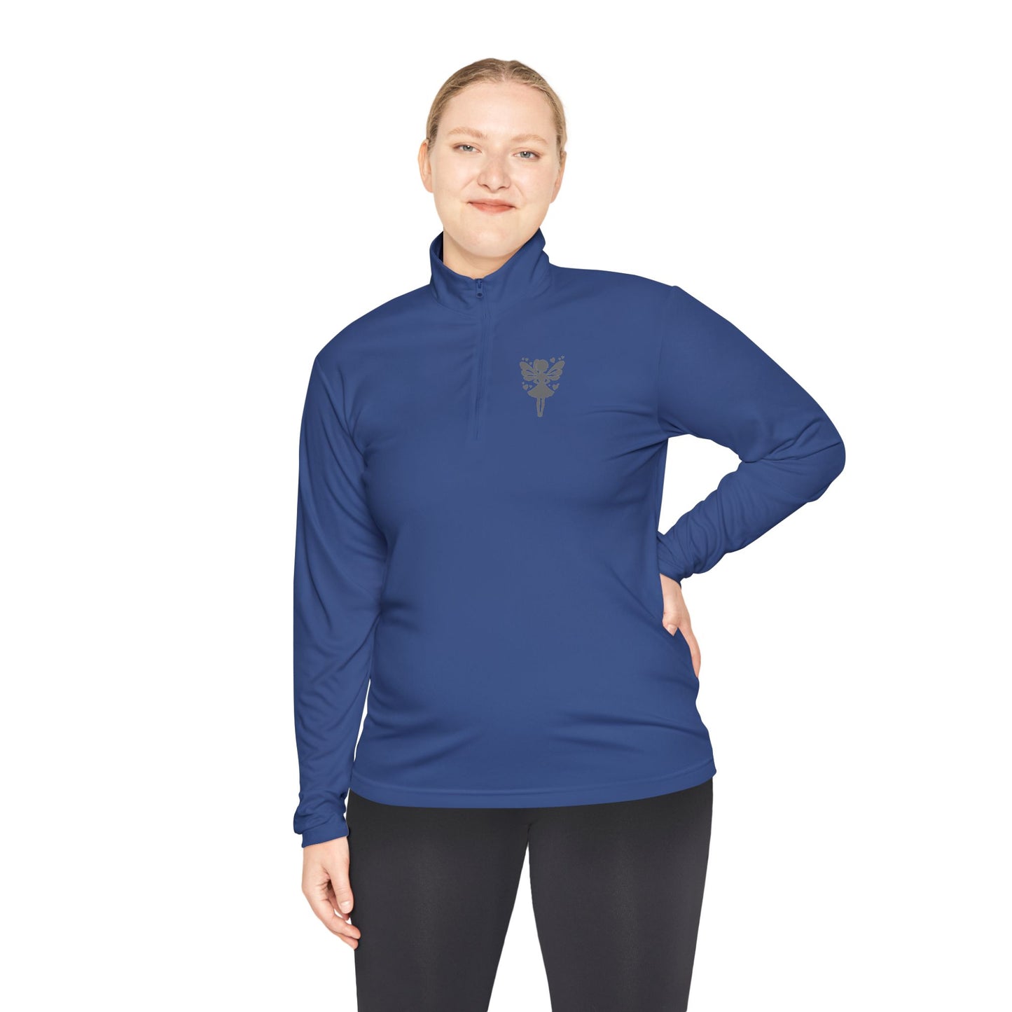 rainbow bones hands making heart shape. Simple Unisex Quarter-Zip Pullover
