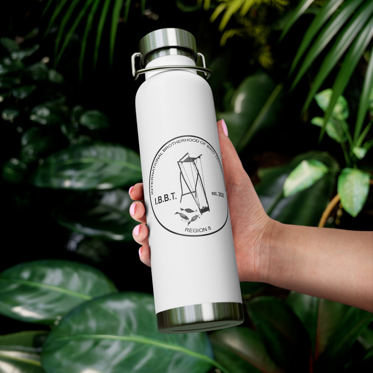 IBBT Insulated Water Bottle, 22oz Copper Flask for Outdoor Adventures, Custom Travel Mug