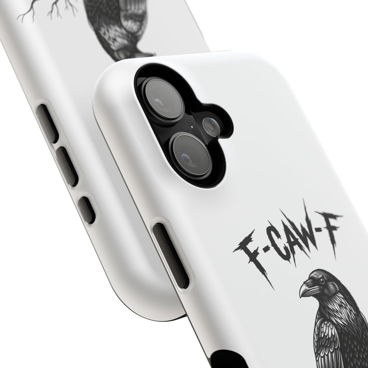 F-Caw-F Raven Phone Case, Autum Vibe Accessory, Perfect for Bird Lovers, Unique Gift for Him/Her, Impact-Resistant Phone Cover
