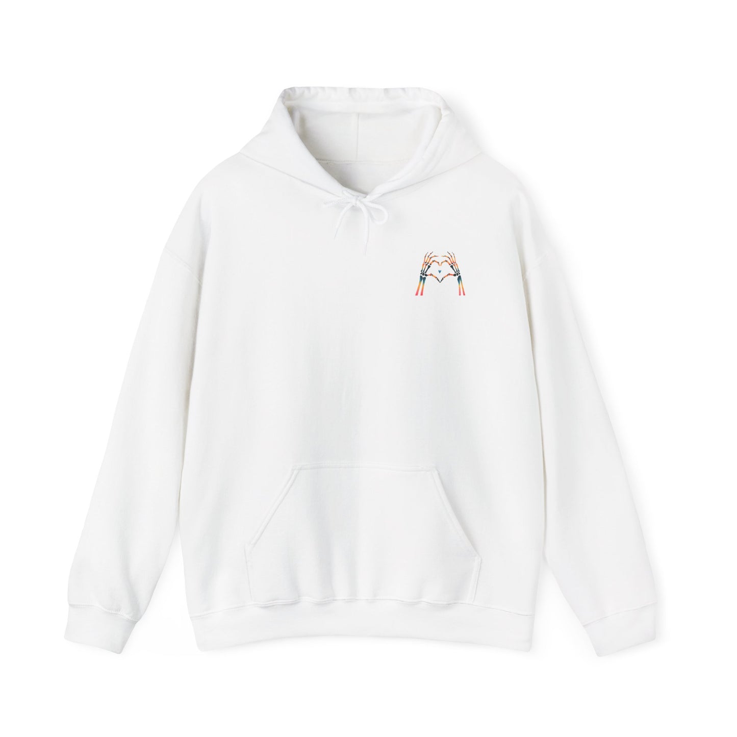 Rainbow Skeleton Heart Hoodie